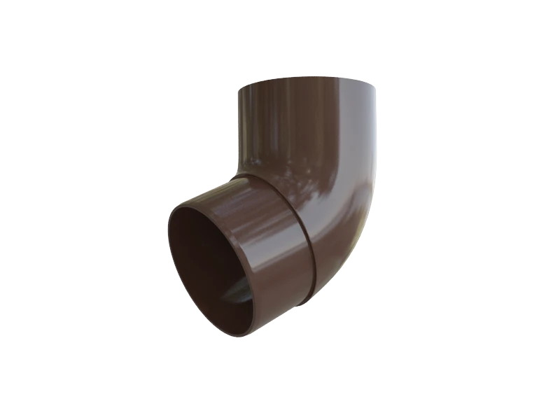 Изображение товара Колено трубы 67° ПВХ коричневый 100 мм Альта Профиль