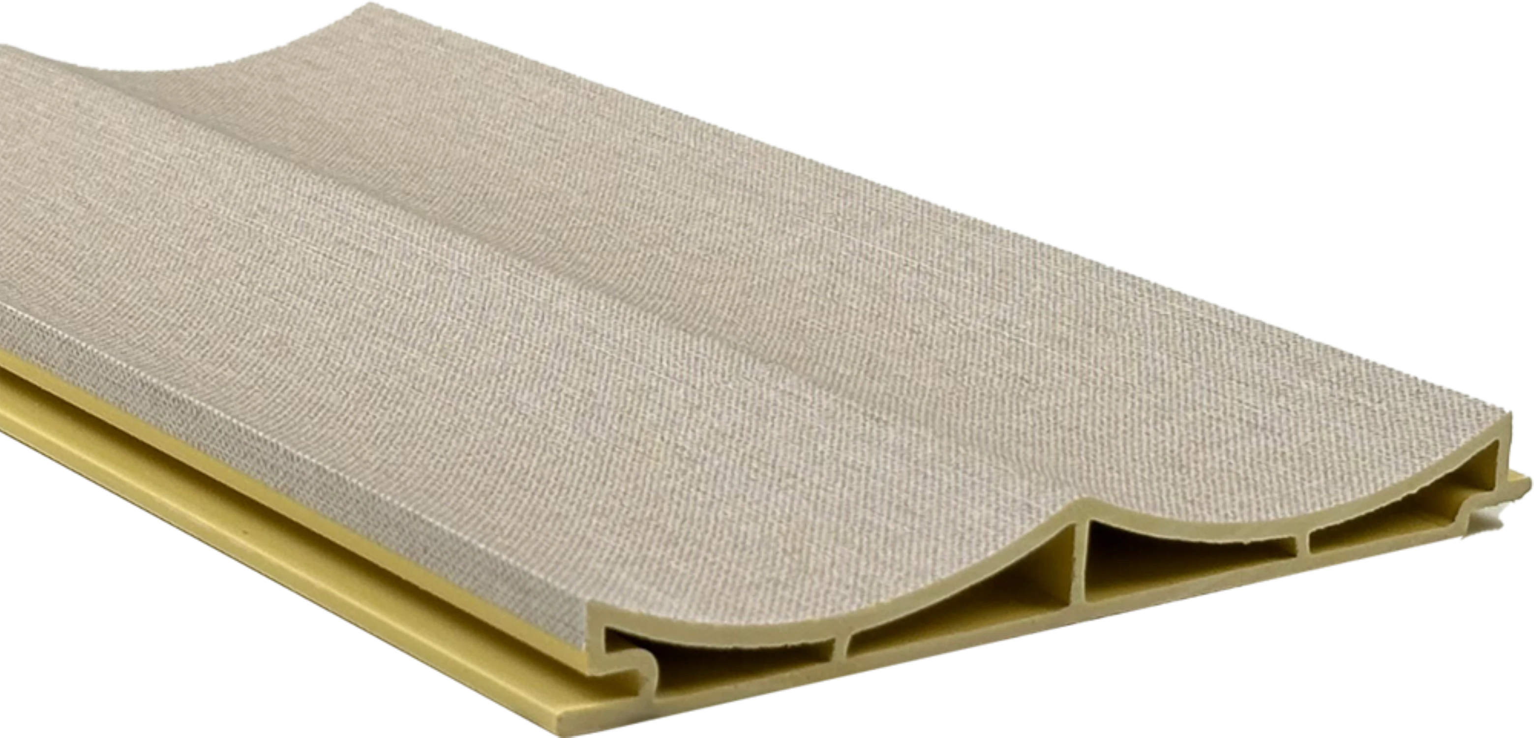 Изображение товара Реечная панель BONAPARTE Master textile beige серого цвета 2800x140x8 мм