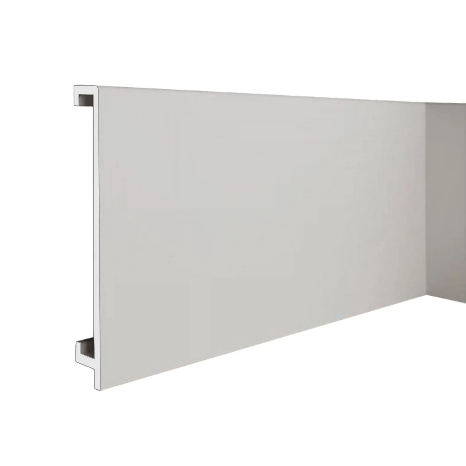 Изображение товара Напольный ударопрочный плинтус из дюрополимера 2000х16х100мм для различных интерьеров