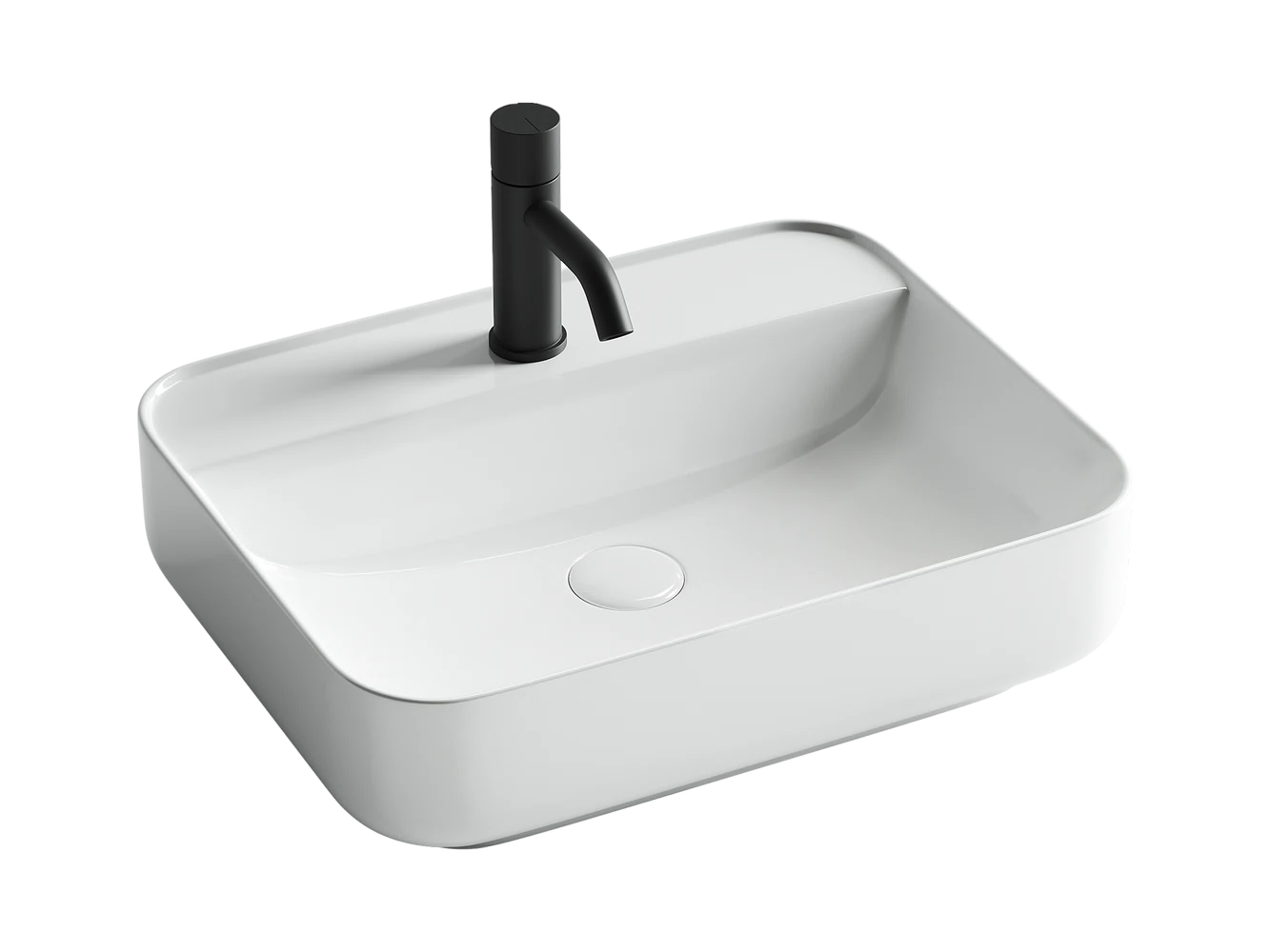 Изображение товара Умывальник чашевая накладная прямоугольная Element 500x400 мм белый