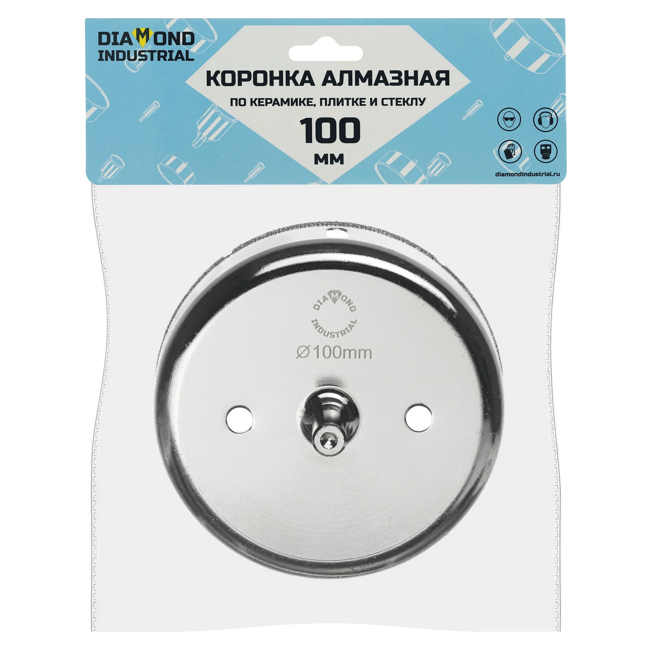 Изображение товара Коронка алмазная по керамограниту 100 мм без центра Diamond Industrial