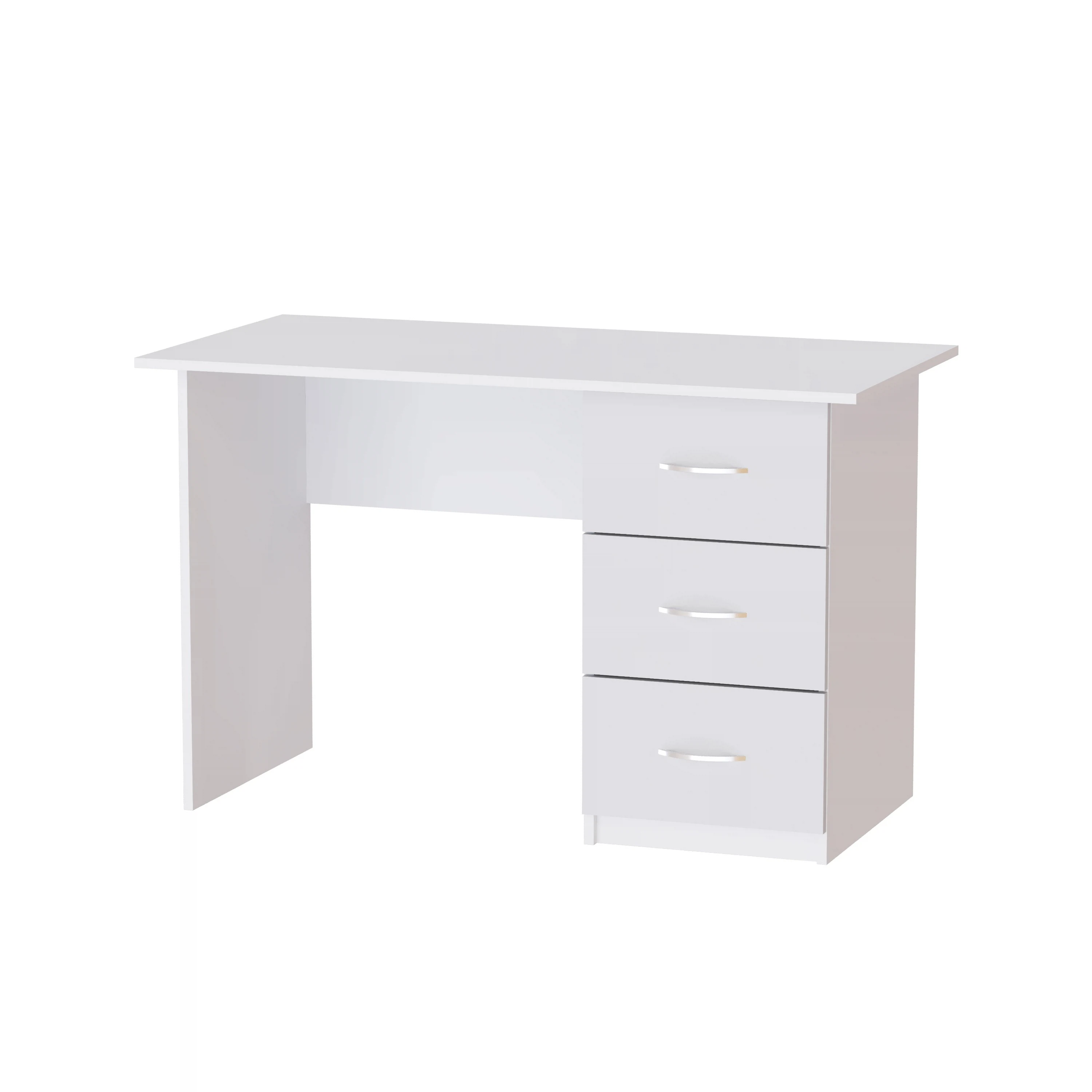 Изображение товара Письменный стол Сити-1 белый для дома и офиса, 120 см, 3 ящика