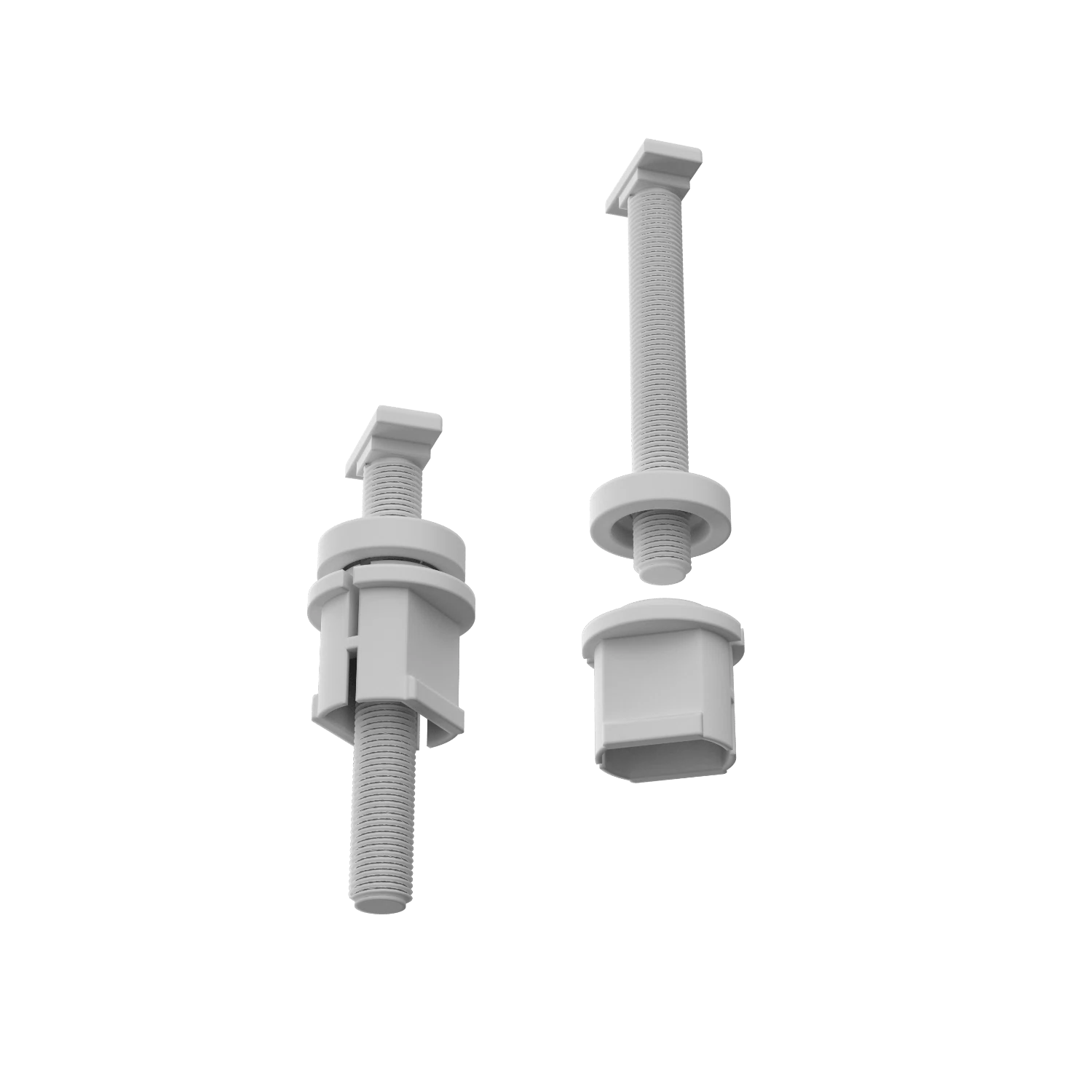 Изображение товара Крепеж крышки КВ к унитазу ( винт, шайба, гайка ) , 2 шт.