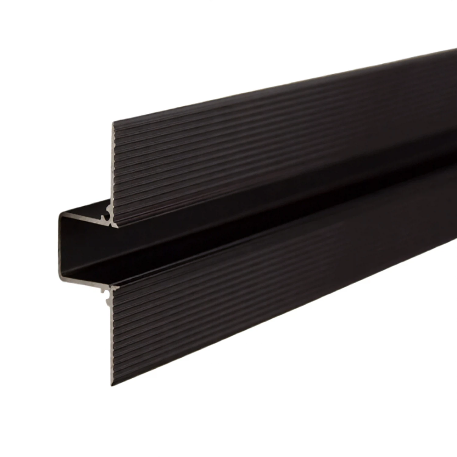 Изображение товара Алюминиевый потолочный плинтус Волшебная палочка 3 м черный матовый