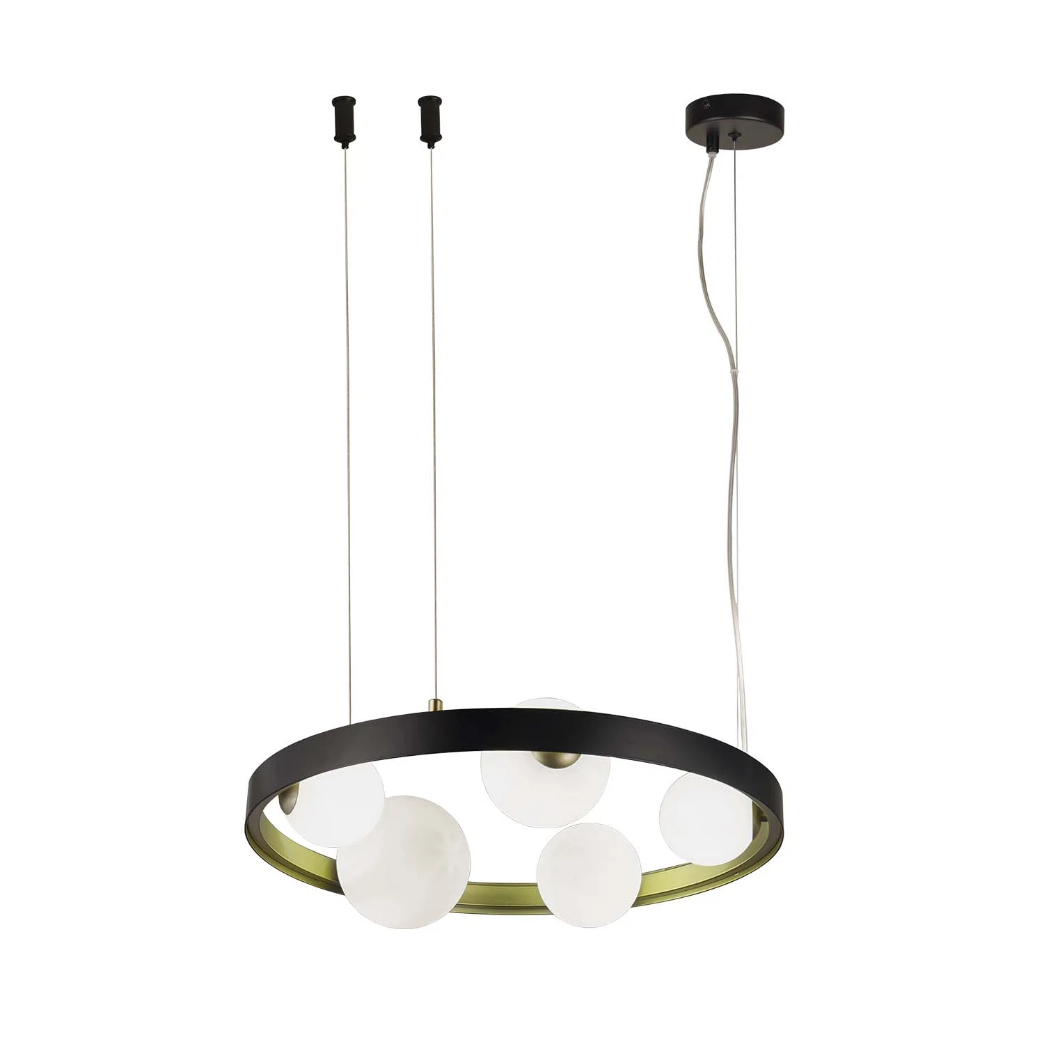 Изображение товара Подвесная люстра FAVOURITE 4628-5P с 5 стеклянными плафонами современный дизайн