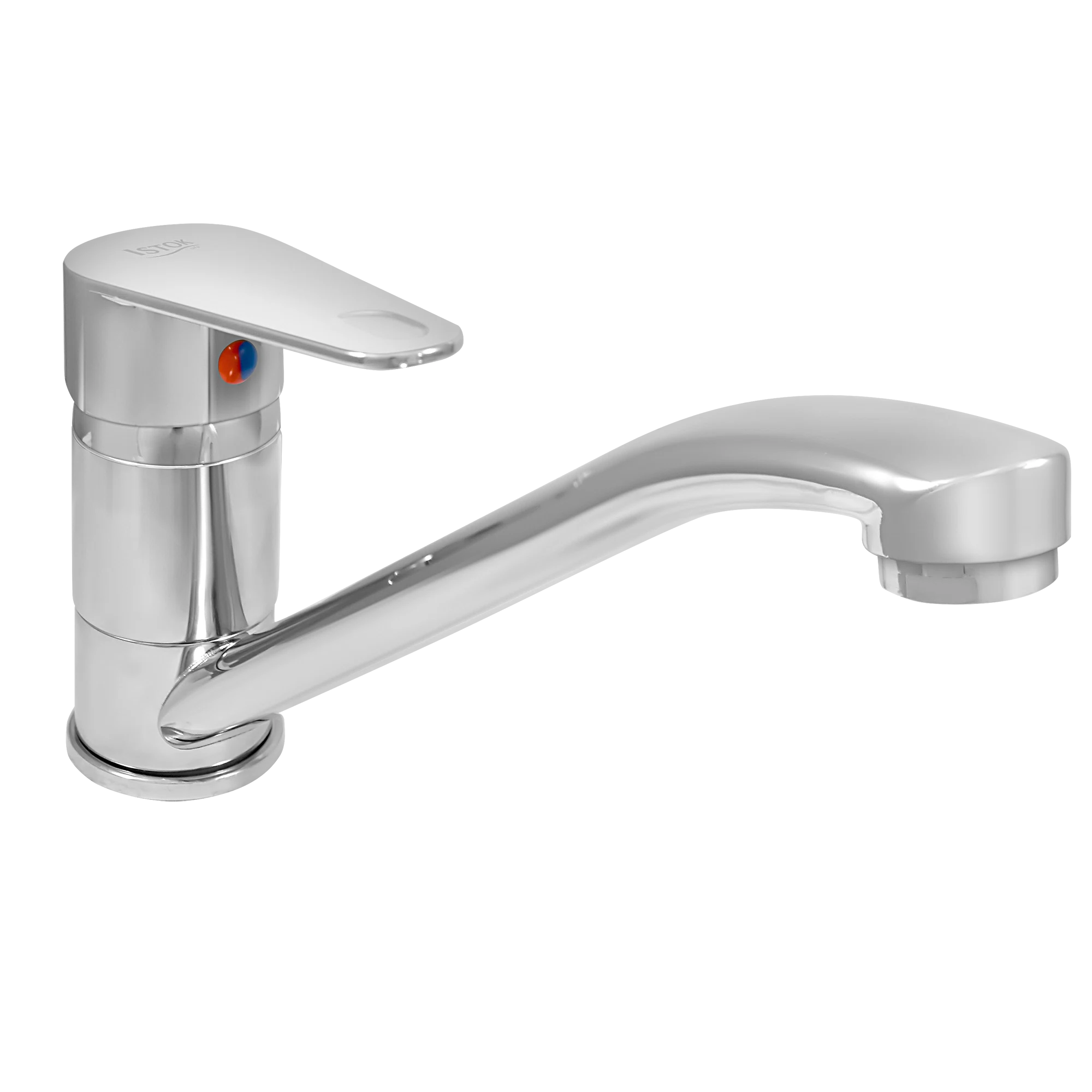 Изображение товара Смеситель для кухонной мойки из латуни с поворотным изливом и керамическим картриджом