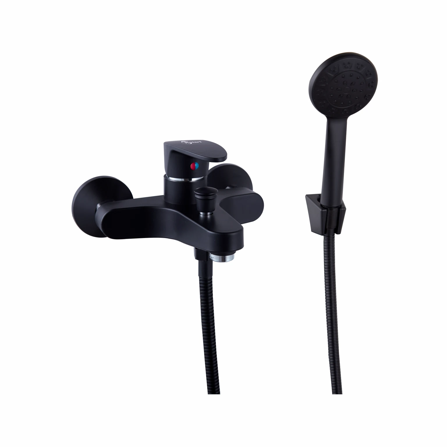 Изображение товара Смеситель для ванны PLstart PL3205-7, чёрный