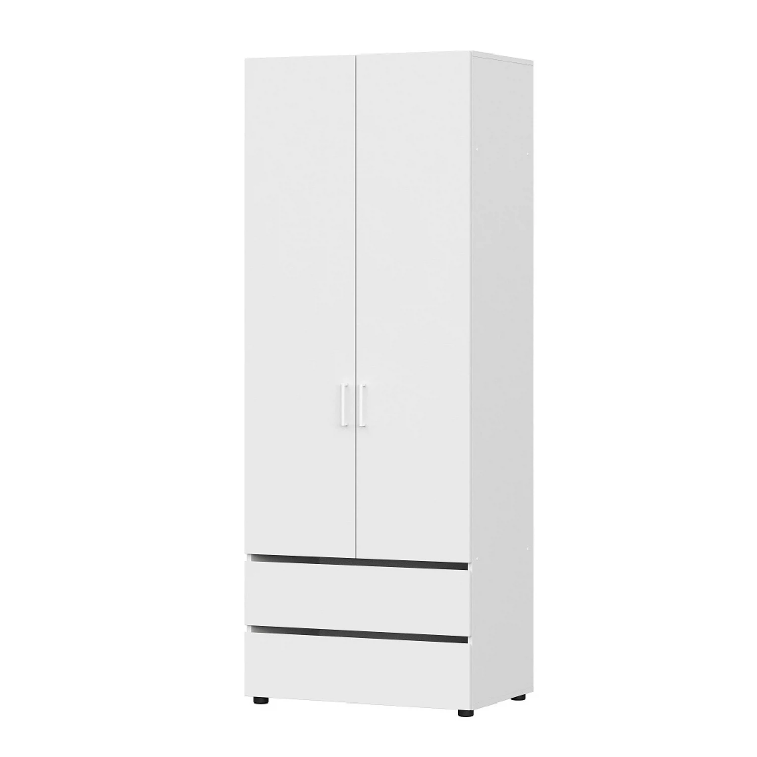 Изображение товара Шкаф распашной для одежды Токио Арника белый текстурный с ящиками