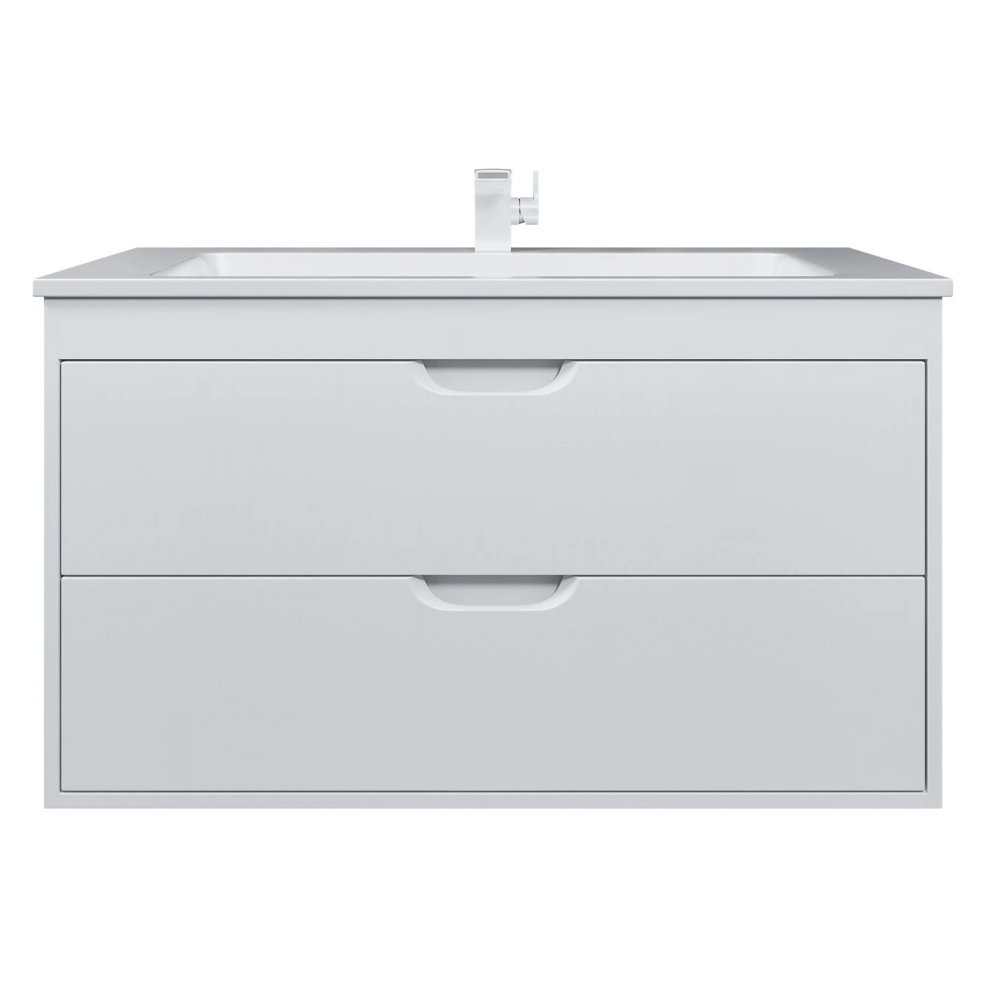 Изображение товара Подвесная тумба под раковину Uperwood Modul 95х44,4х55 см белая матовая