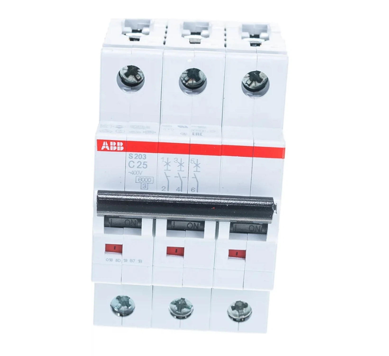 Изображение товара Выключатель автоматический ABB 3P S203 C25