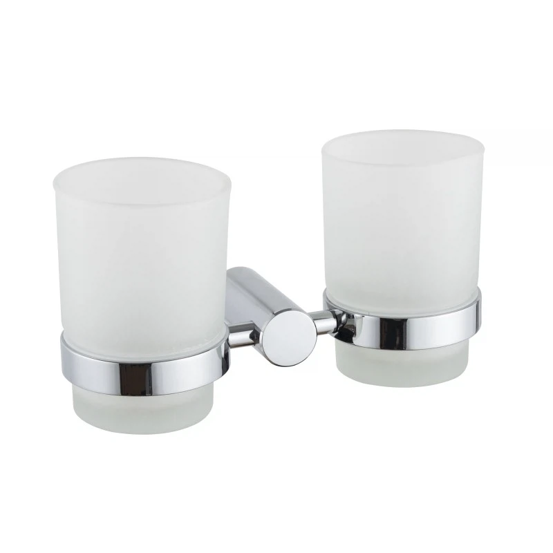 Изображение товара Стакан для ванной комнаты двойной Haiba HB8408, хром