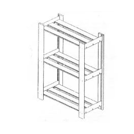 Стеллаж, хвоя, 3 полки