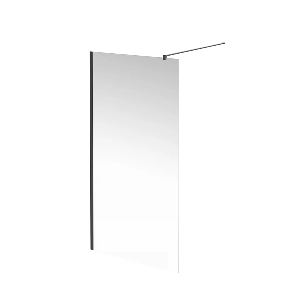 Изображение товара Душевая перегородка Vetro/Ветро 100х195 матовая черная Kerama Marazzi