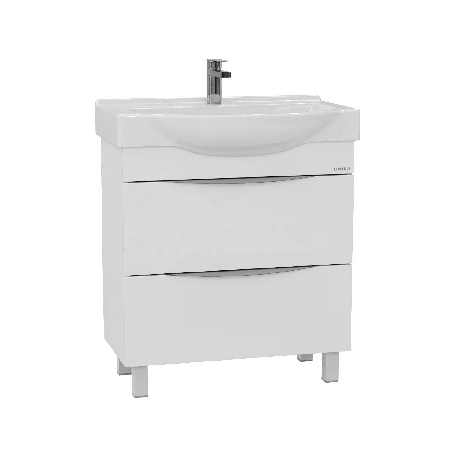 Изображение товара Тумба под раковину на ножках ONIKA Навиа 80 белая для ванной комнаты