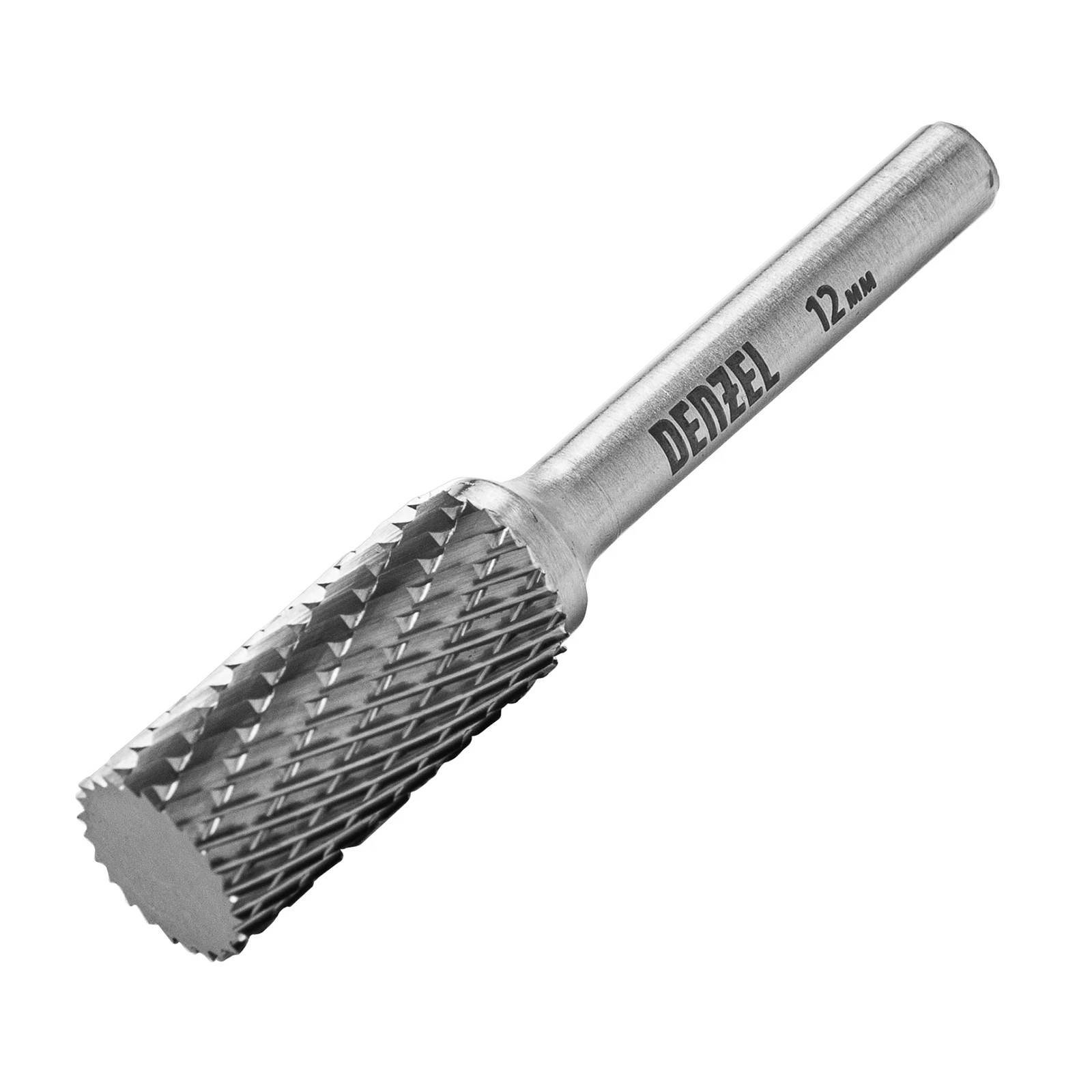 Изображение товара Борфреза по металлу твердосплавная, цилиндрическая, тип-А, 12 мм, Denzel 72003