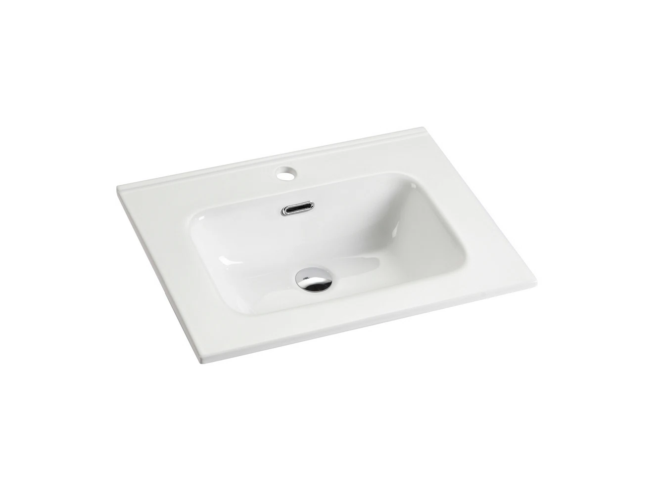 Изображение товара Умывальник накладной прямоугольный Element 610x465x180мм фарфор белый Италия
