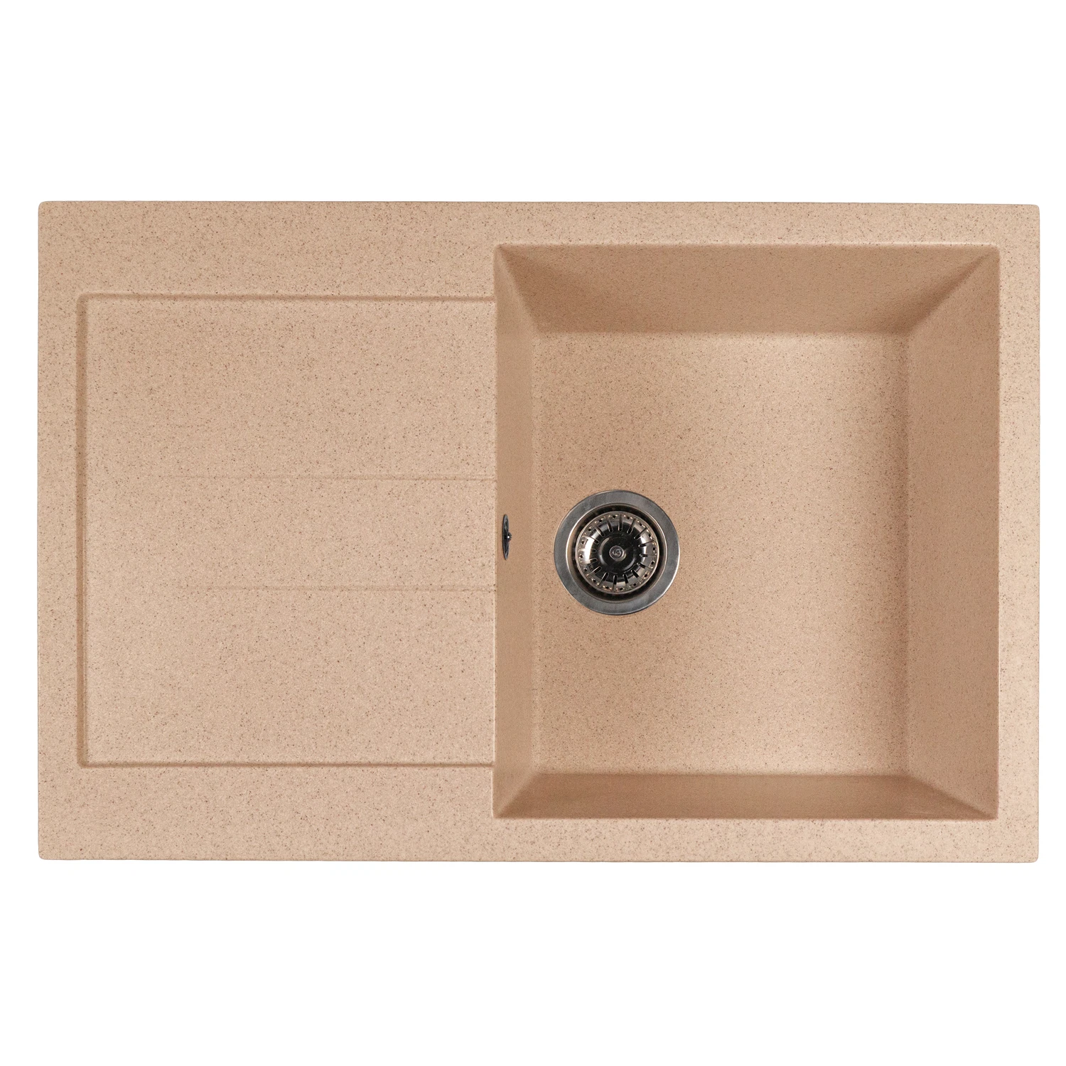 Изображение товара Мойка кухонная из искусственного мрамора Mixline ML-GMS107 СТАНДАРТ песочный