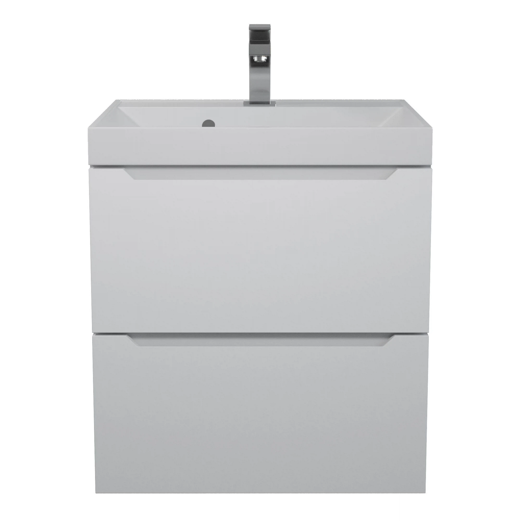 Изображение товара Тумба с раковиной Uperwood Tanos 50x34,7x55 см белая матовая для ванной