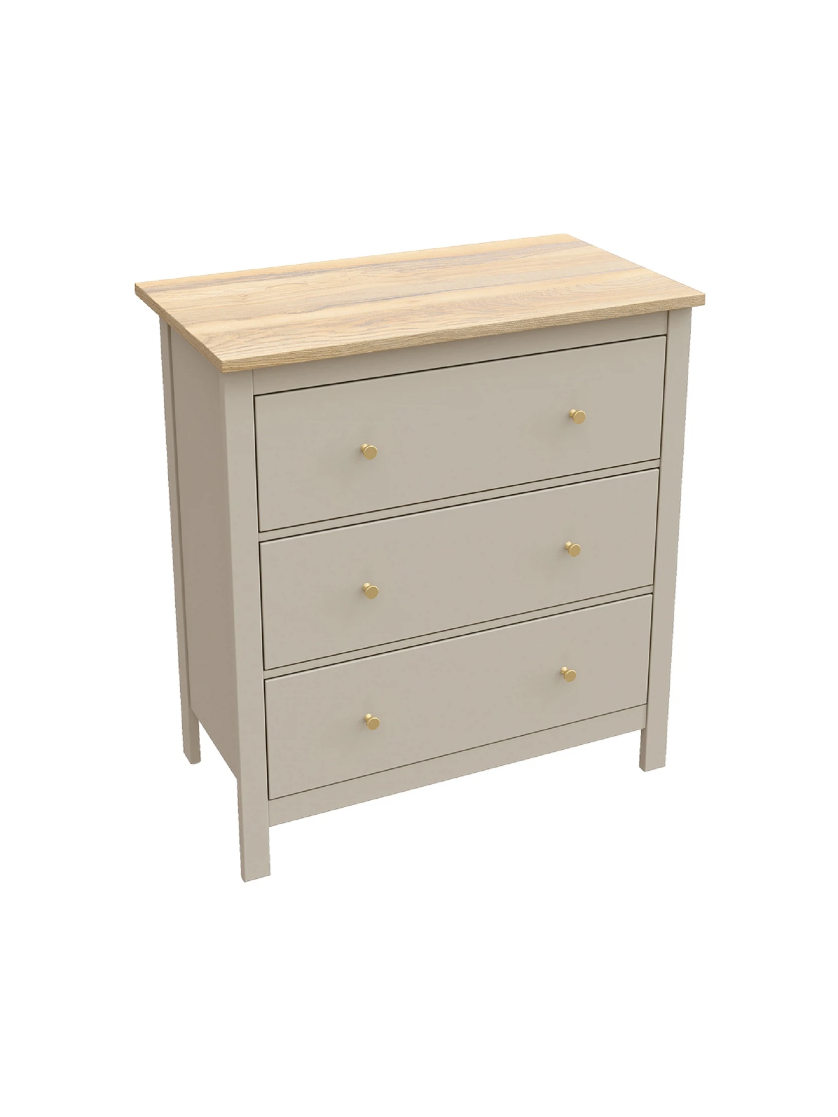 Изображение товара Комод САГА 3 ящика 92х51х101 см кашемир