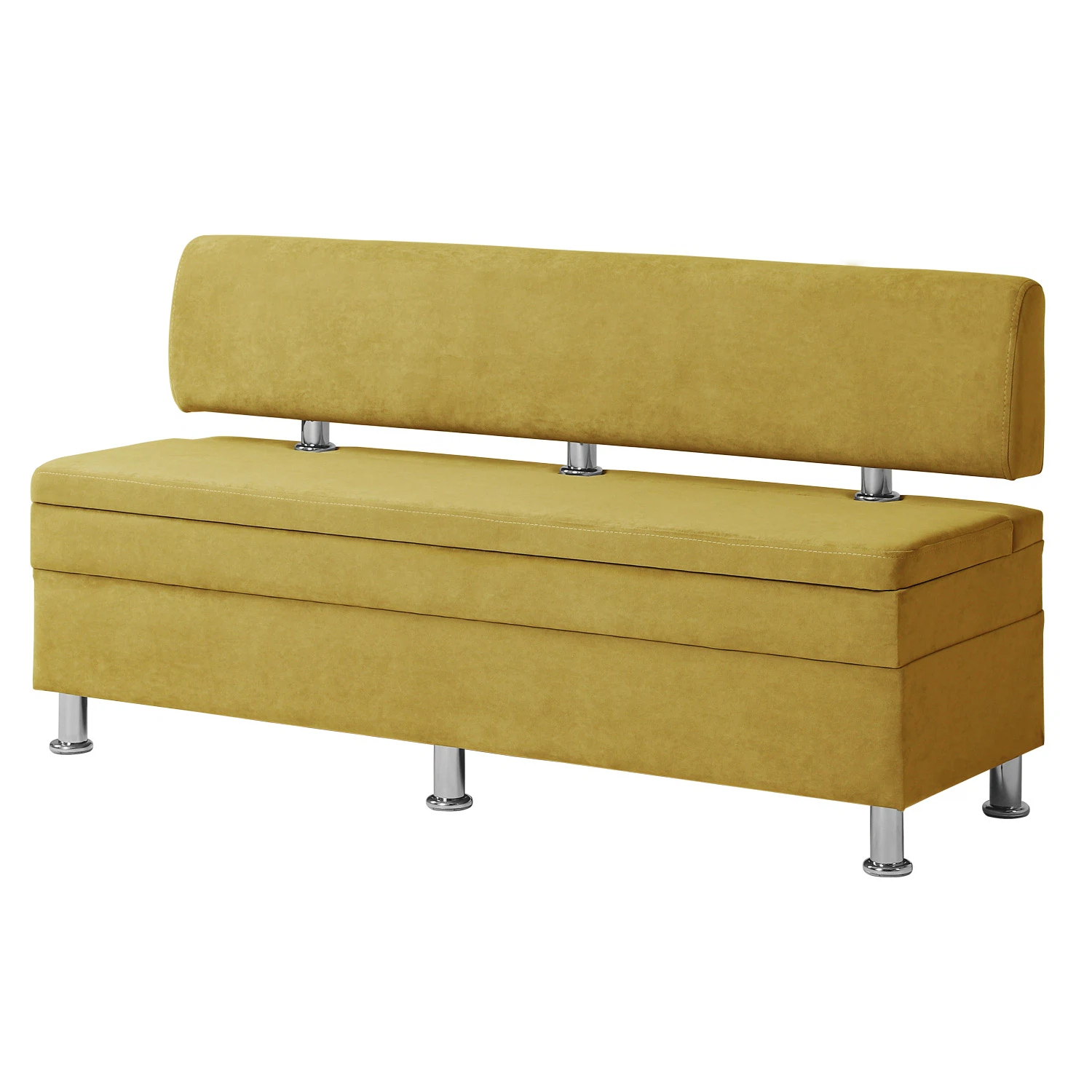 Изображение товара Кухонный диван NORTA Hippo 150x49x77 с ящиком и велюровой обивкой