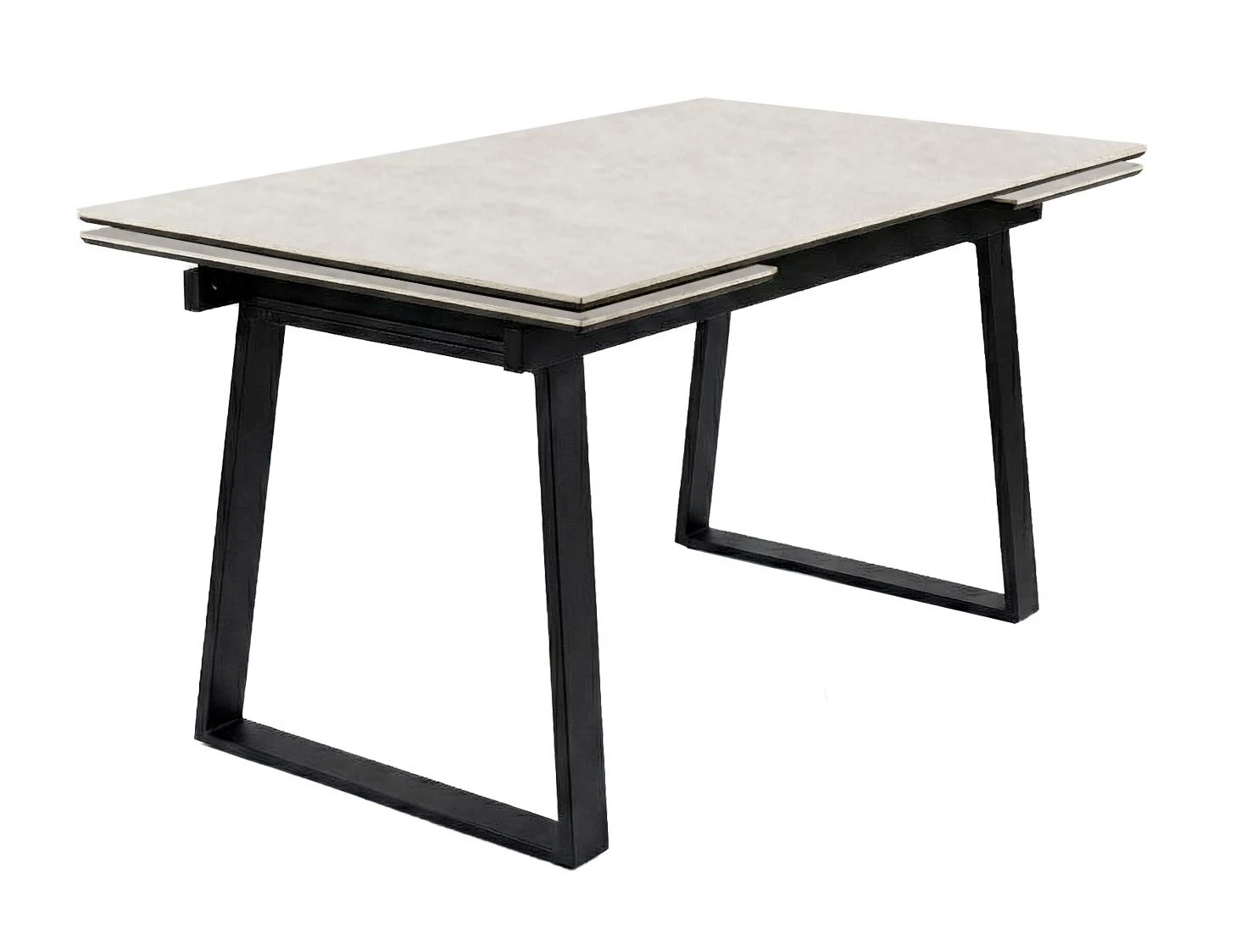 Изображение товара Стол DikLine DZ160 хромикс белый/черный