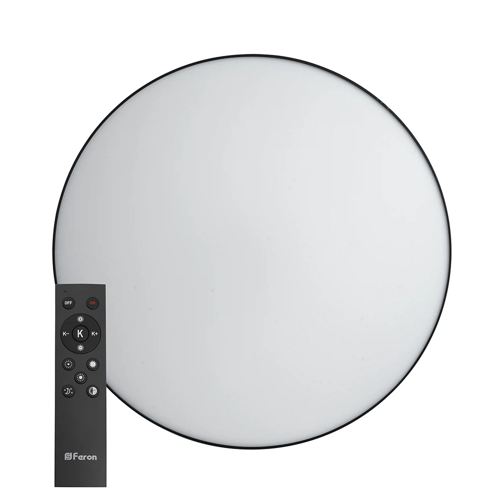 Изображение товара Светодиодный управляемый светильник Feron AL6200 “Simple matte” тарелка 60W 3000К-6500K черный