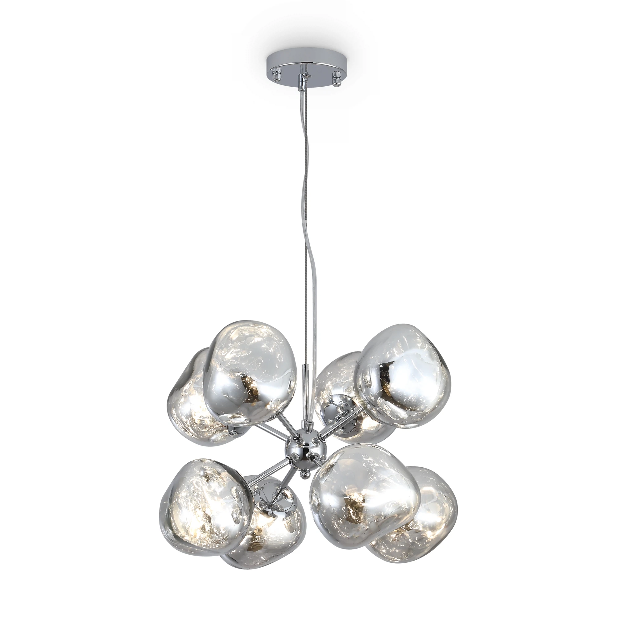 Изображение товара Современная люстра Freya EJECTION FR5378PL-08SM стиль модерн 8 ламп алюминий