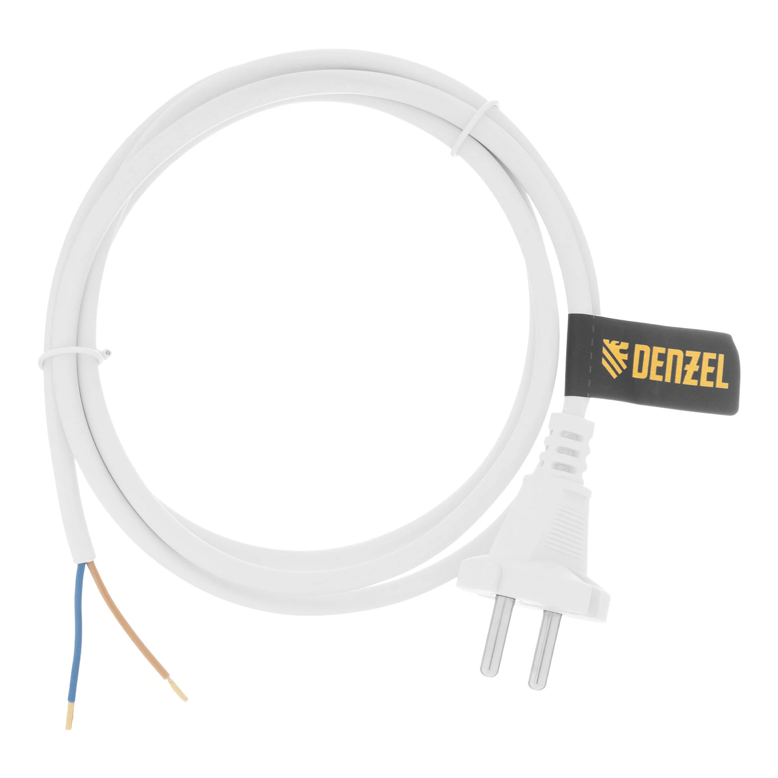 Изображение товара Сетевой шнур Denzel Energy Series 37660, 1.5 м, 2х1 мм, белый