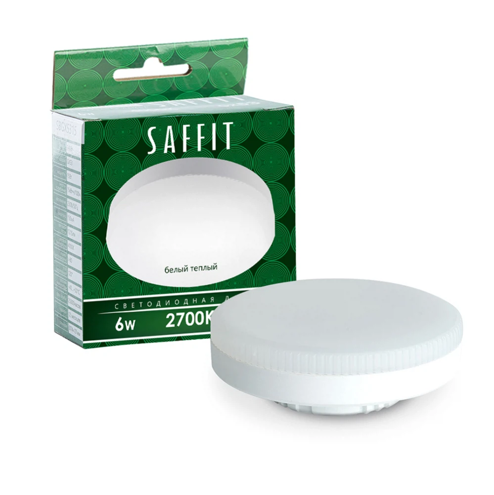 Изображение товара Лампа светодиодная SAFFIT SBGX5306 GX53 6W 230V 2700K