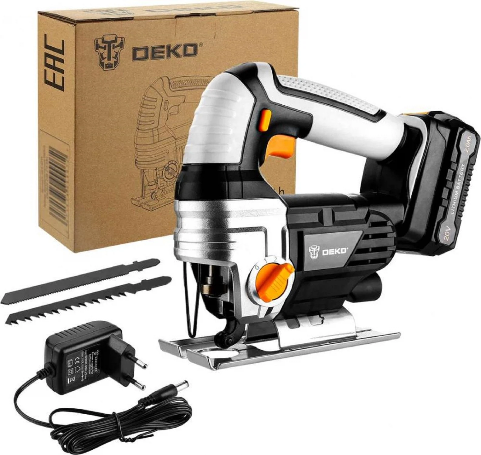 Изображение товара Лобзик аккумуляторный DEKO DKJS20 20В с бесключевой заменой полотна