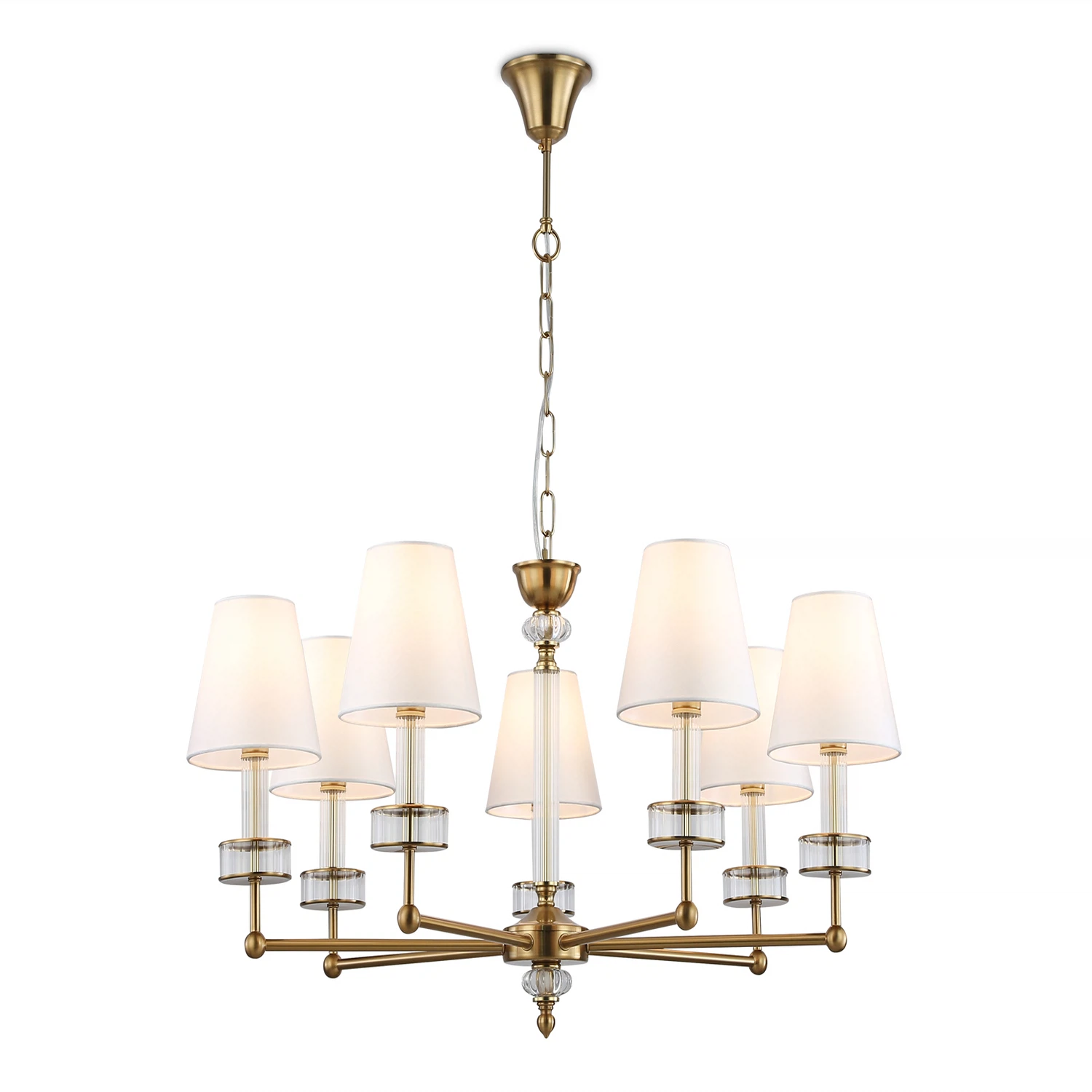 Изображение товара Подвесная люстра LH71023/7 AMBRELLA LIGHT в стиле неоклассика с хрусталем 7 ламп