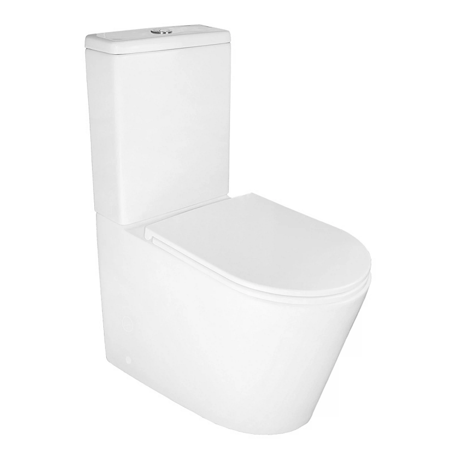 Изображение товара Унитаз напольный безободковый Azario Maro AZ-2125 67 см с микролифтом и каскадным сливом