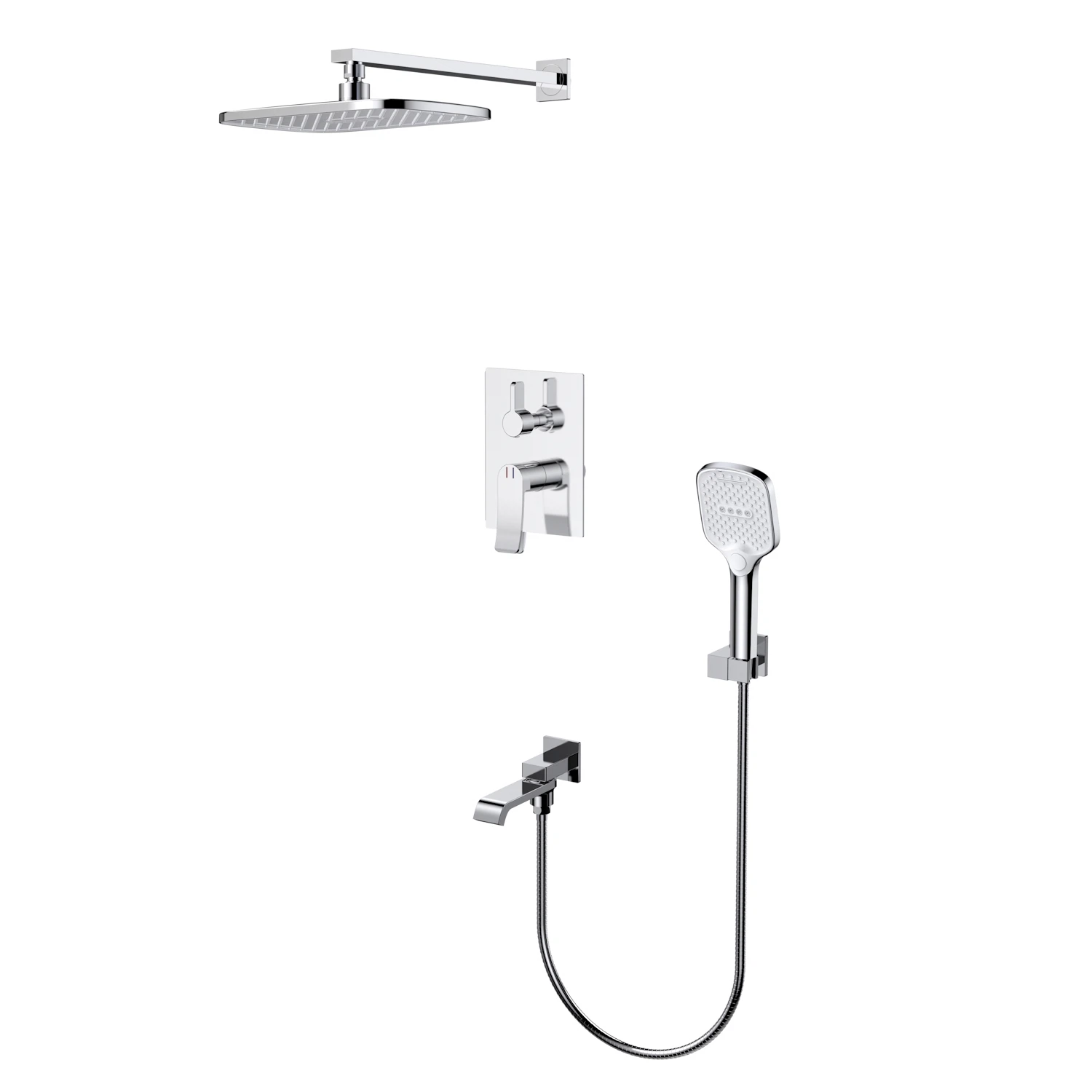 Изображение товара Душевая система встраиваемая SPLENKA S31.27 хром для современного интерьера