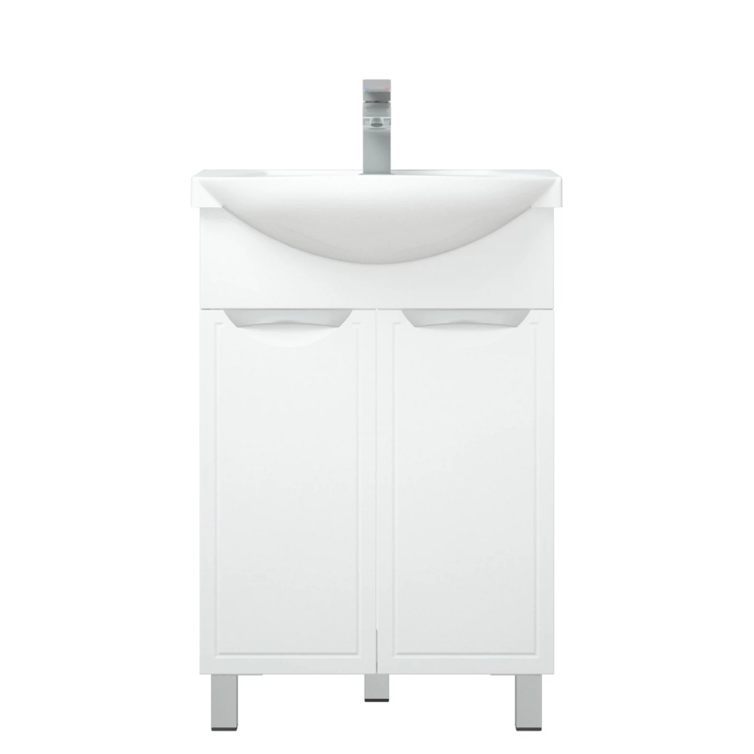 Изображение товара Тумба под раковину COROZO Монро 60 белая напольная мебель для ванной