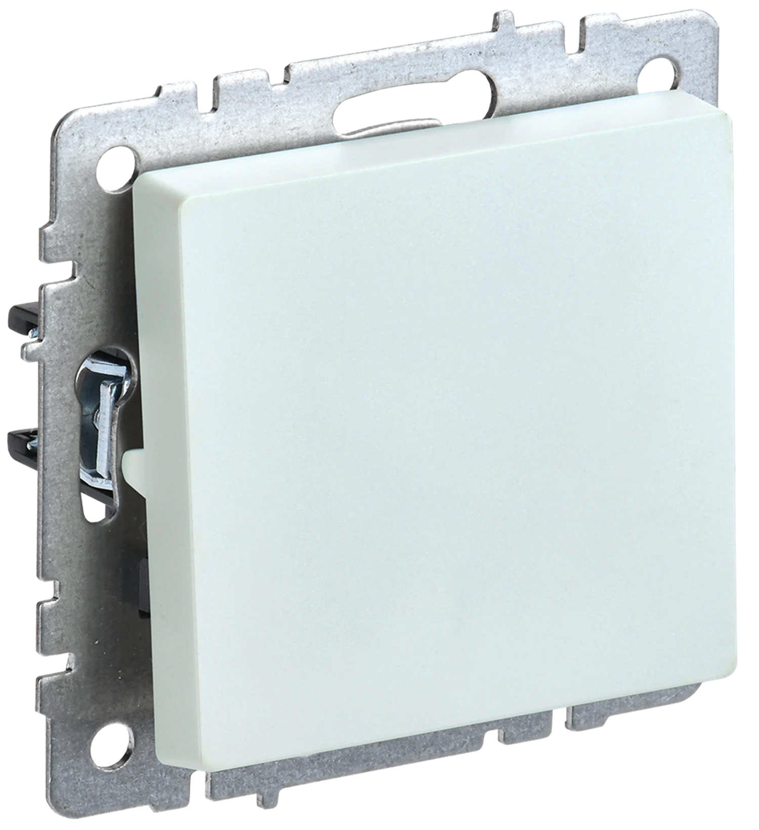 Изображение товара Выключатель IEK BRITE BASE Жемчуг 1-кл. перекр. 10А ВС10-1-3-БрЖ.