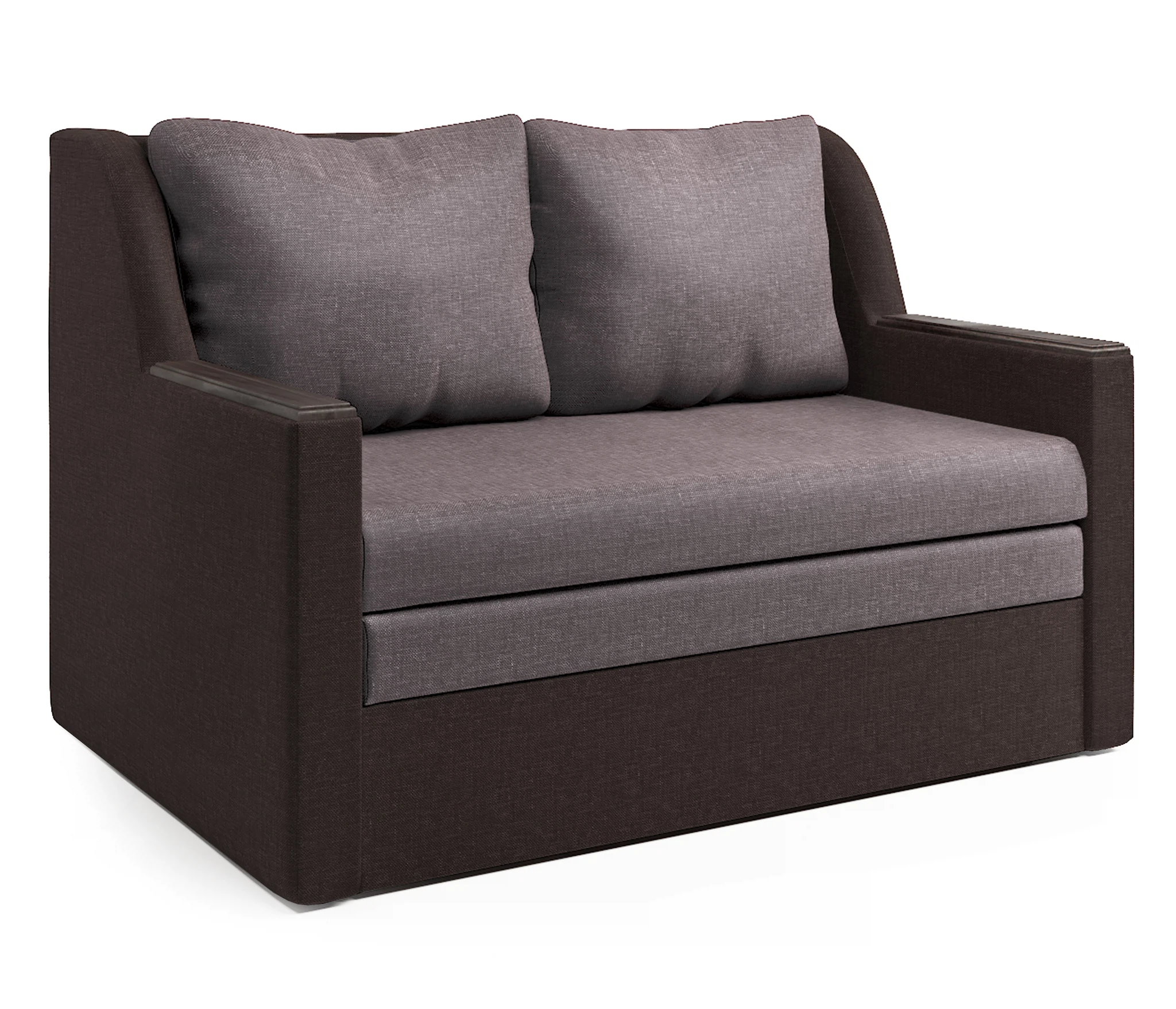 Изображение товара Диван-кровать Дуэт шоколад и латте - компактный и стильный