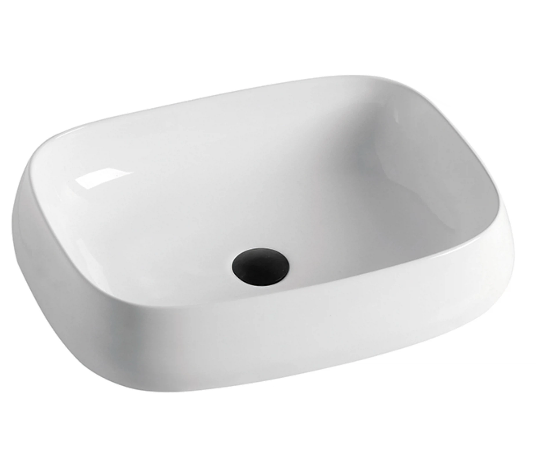 Изображение товара Умывальник Alcora Reus 55 для ванной комнаты белый фаянс настольный