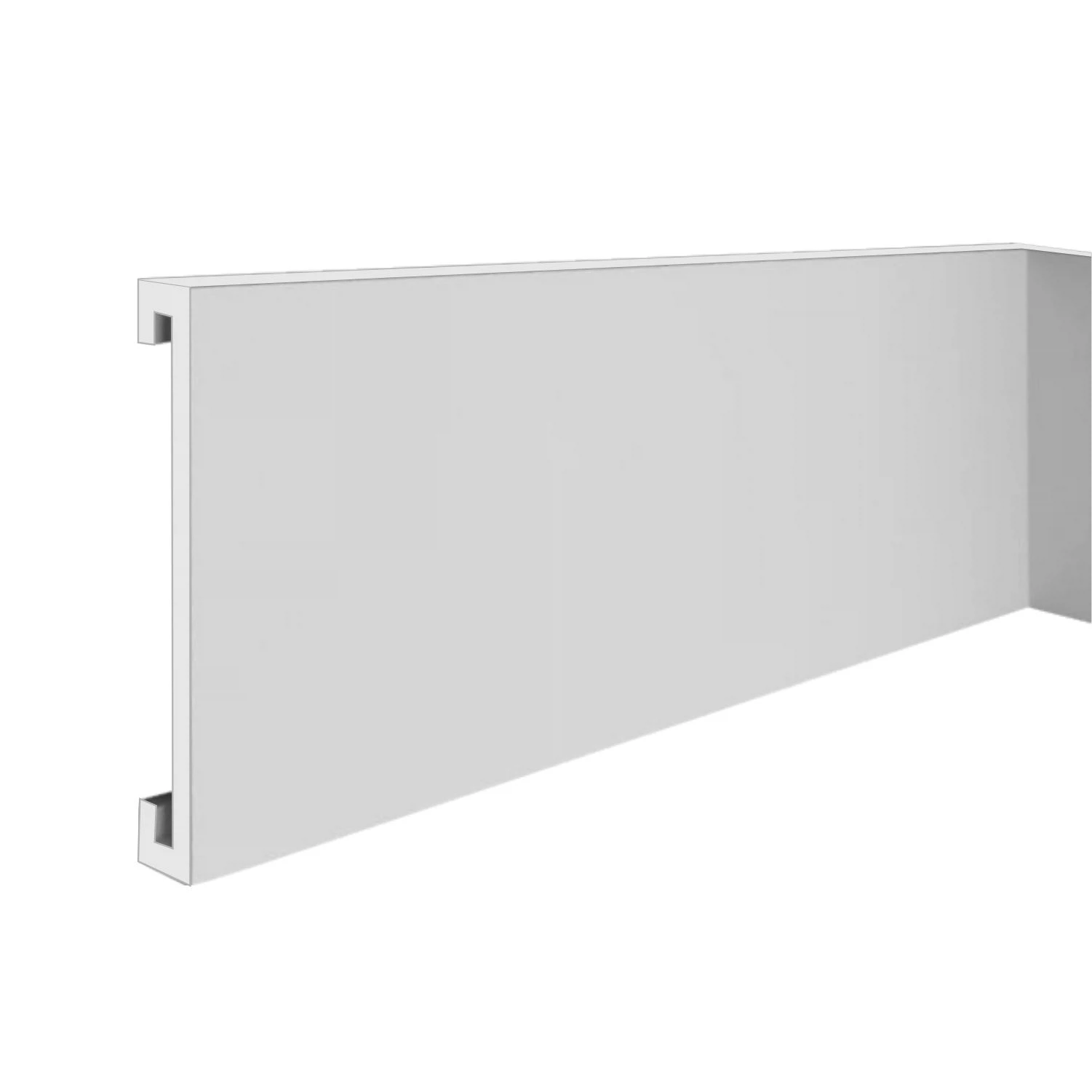 Изображение товара Плинтус напольный ударопрочный дюрополимер 2000х16х80мм