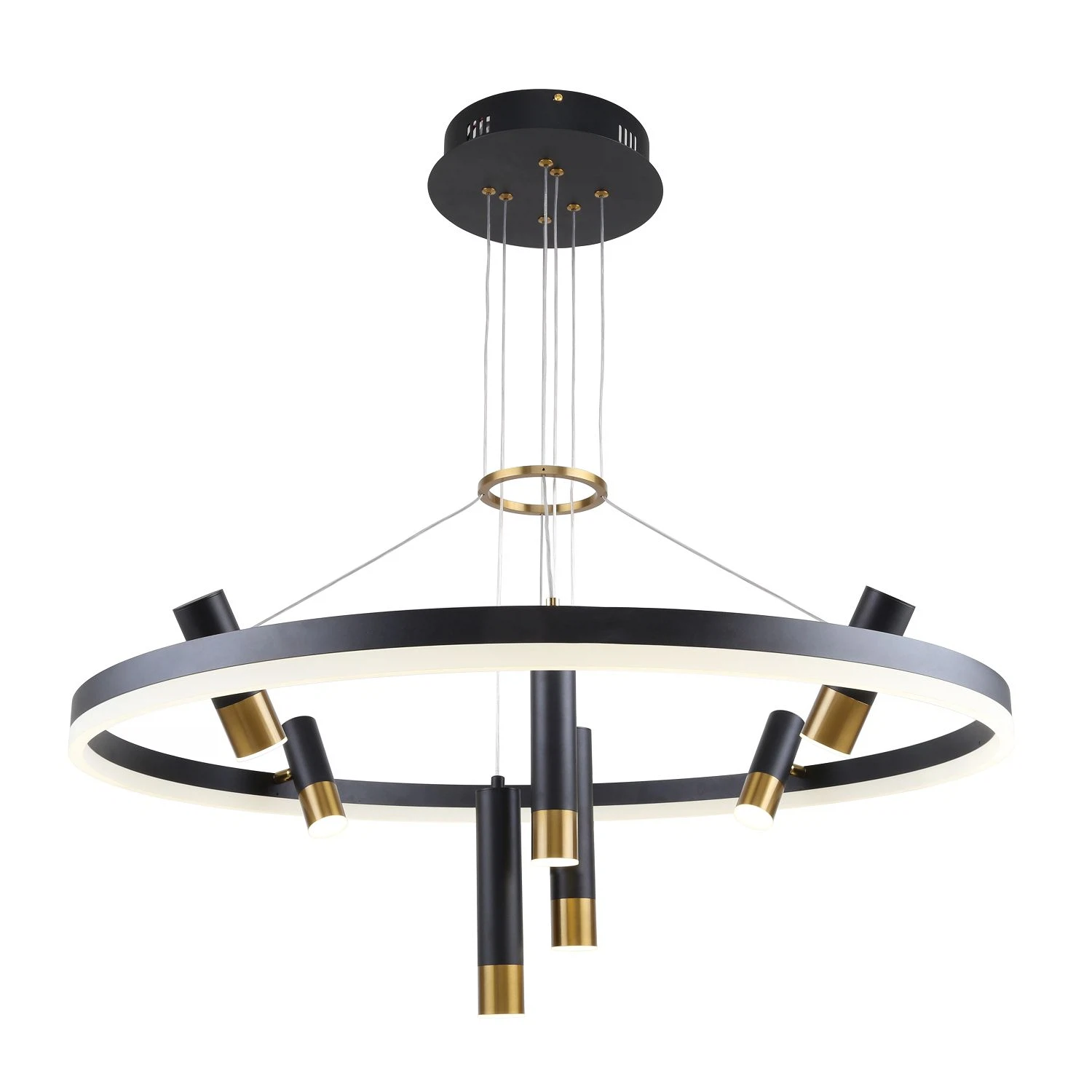 Изображение товара 3097-8P, подвесная люстра, D800xH600/1000, LEDx48W + 7xLEDx3W, 4690LM, 4000K, included