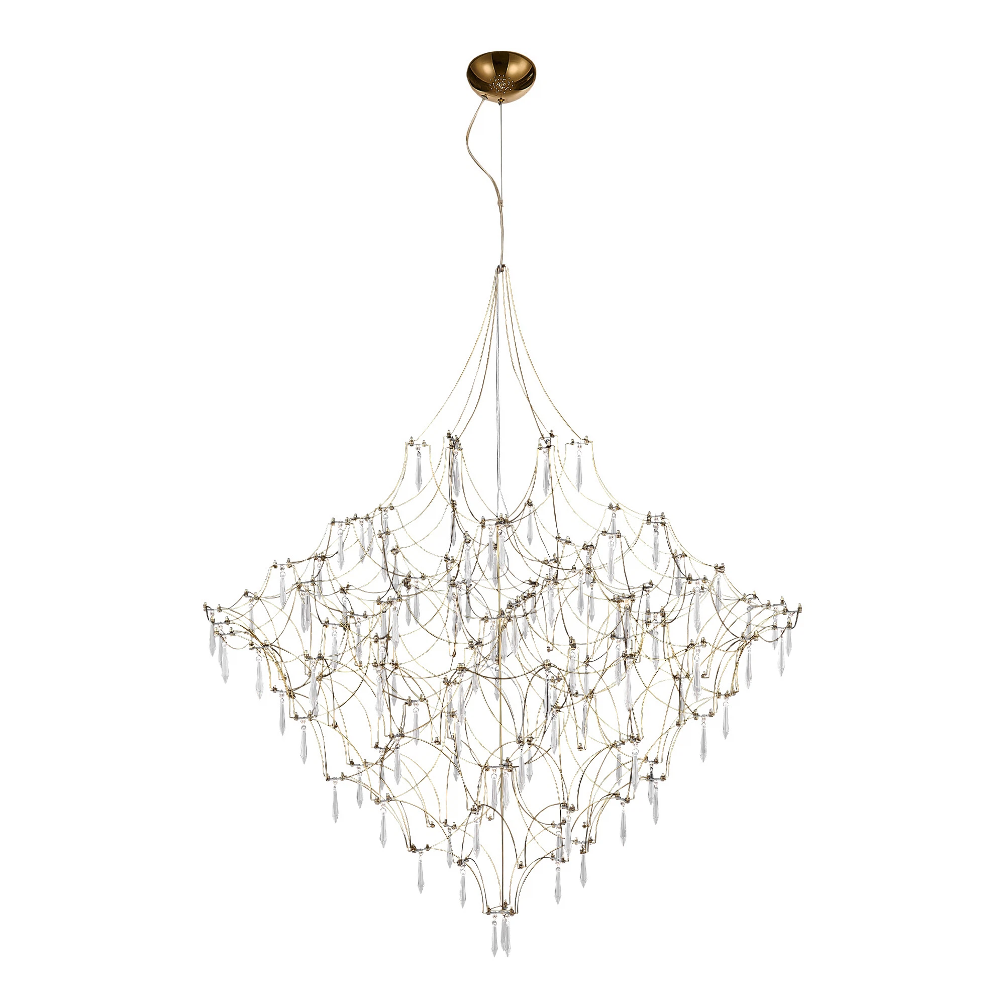 Изображение товара Подвесная люстра ST LUCE GRAVETTA LED 57W 3000K золотой SL6601.203.114