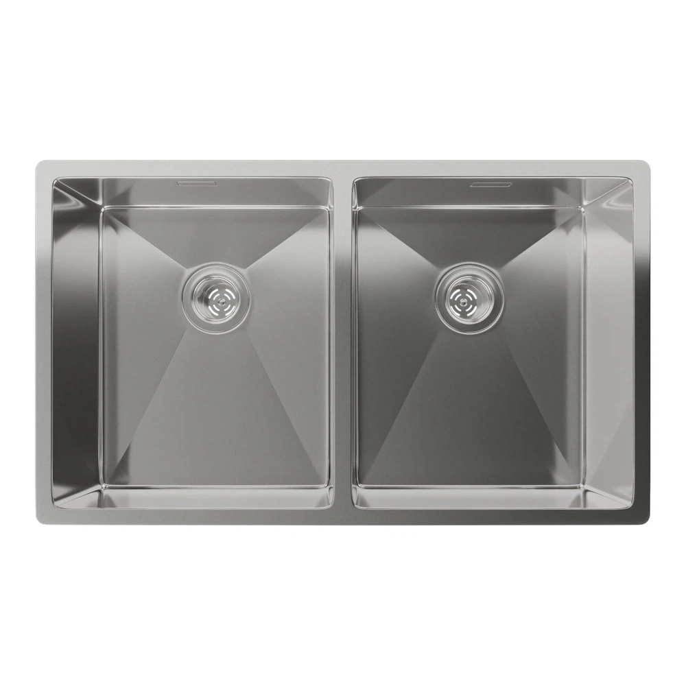 Изображение товара Кухонная мойка Rivelato Rinox 7444 U2, нержавеющая сталь, нержавеющая сталь
