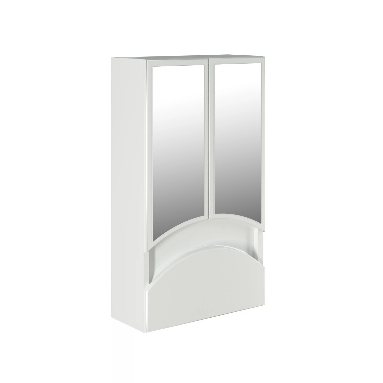 Изображение товара Зеркало-шкаф навесной РАДУГА-46 белый для ванной комнаты