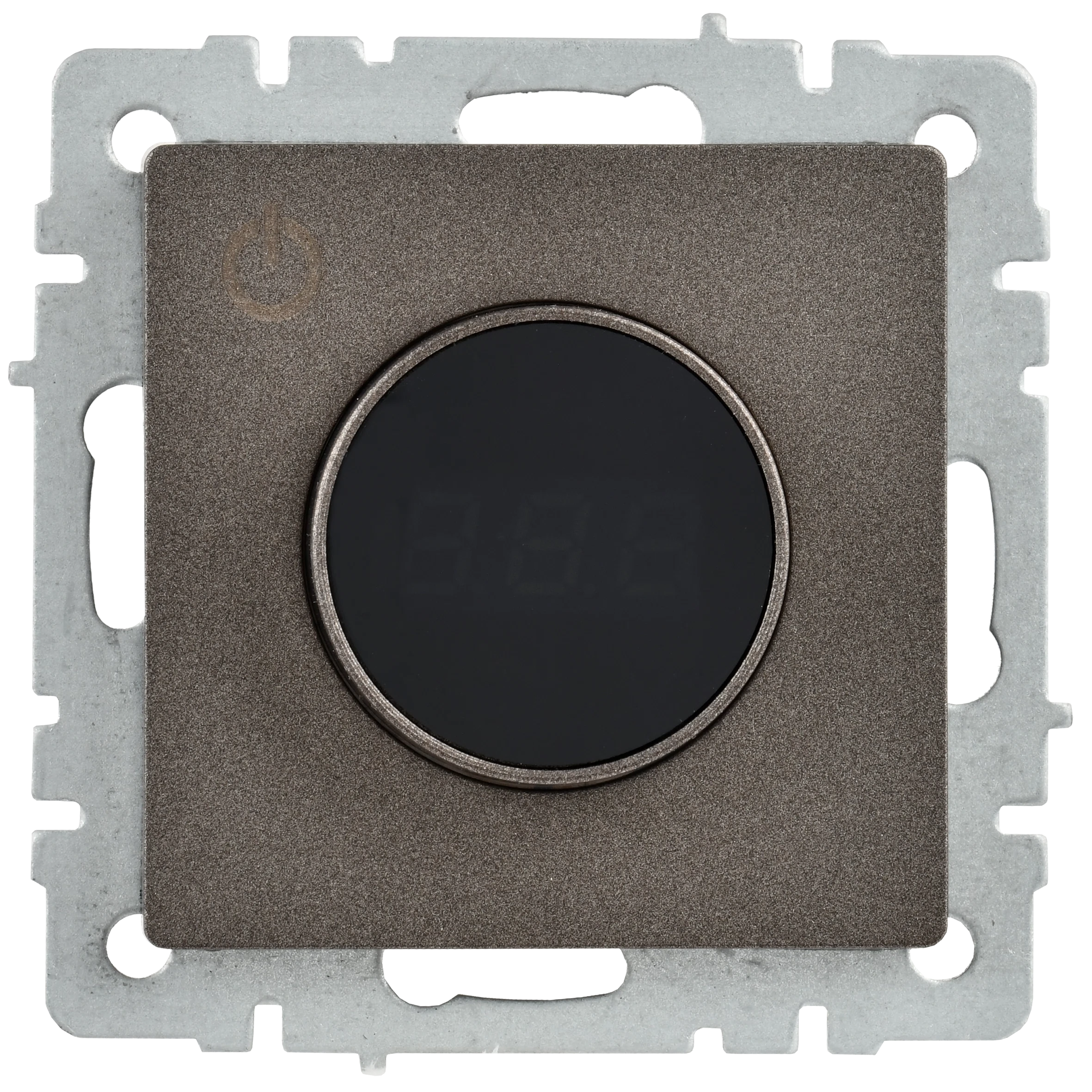 Изображение товара Терморегулятор ИЭК BRITE BASE ТС10-1-БрТБ — сенсорный, 5–45 °C, 3500 Вт