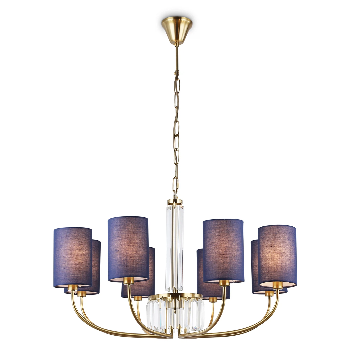 Изображение товара Подвесная люстра LH71273 AMBRELLA LIGHT с тканевыми абажурами и хрусталем