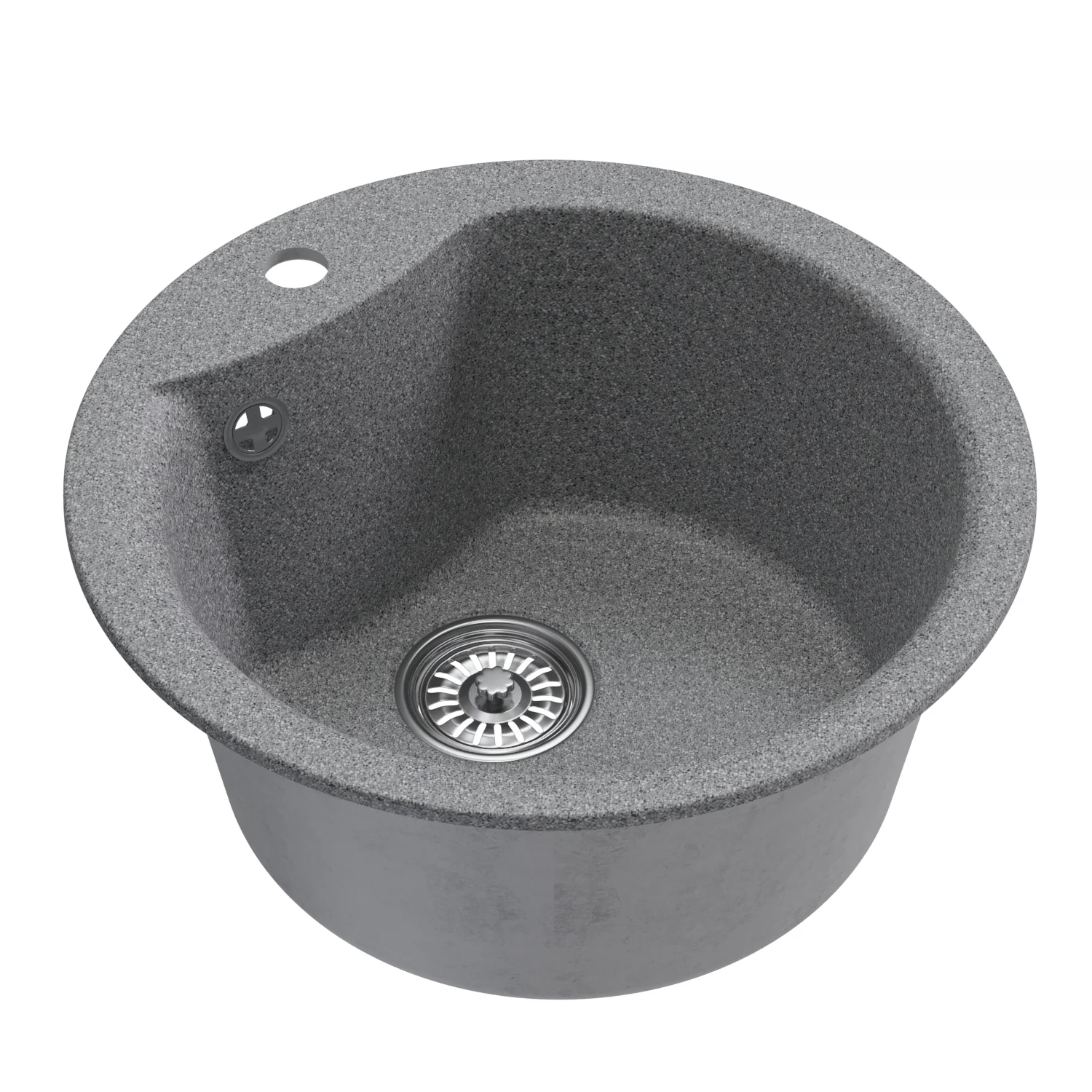 Изображение товара Мойкa ML-GM12 круглая, темно-серая (309), 480мм (глуб. чаши 210) NEW