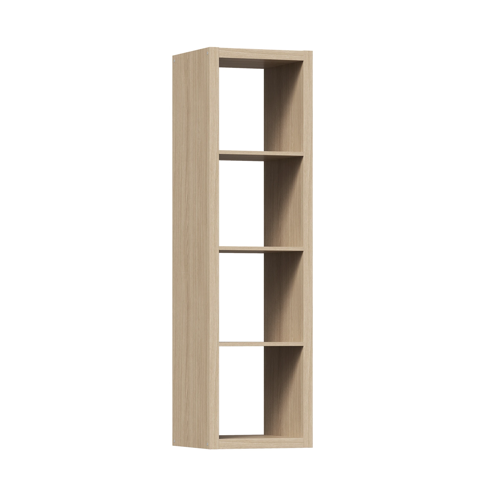 Изображение товара Стеллаж Фора 4Л 146x41х38 дуб беленый мебель для хранения и интерьера