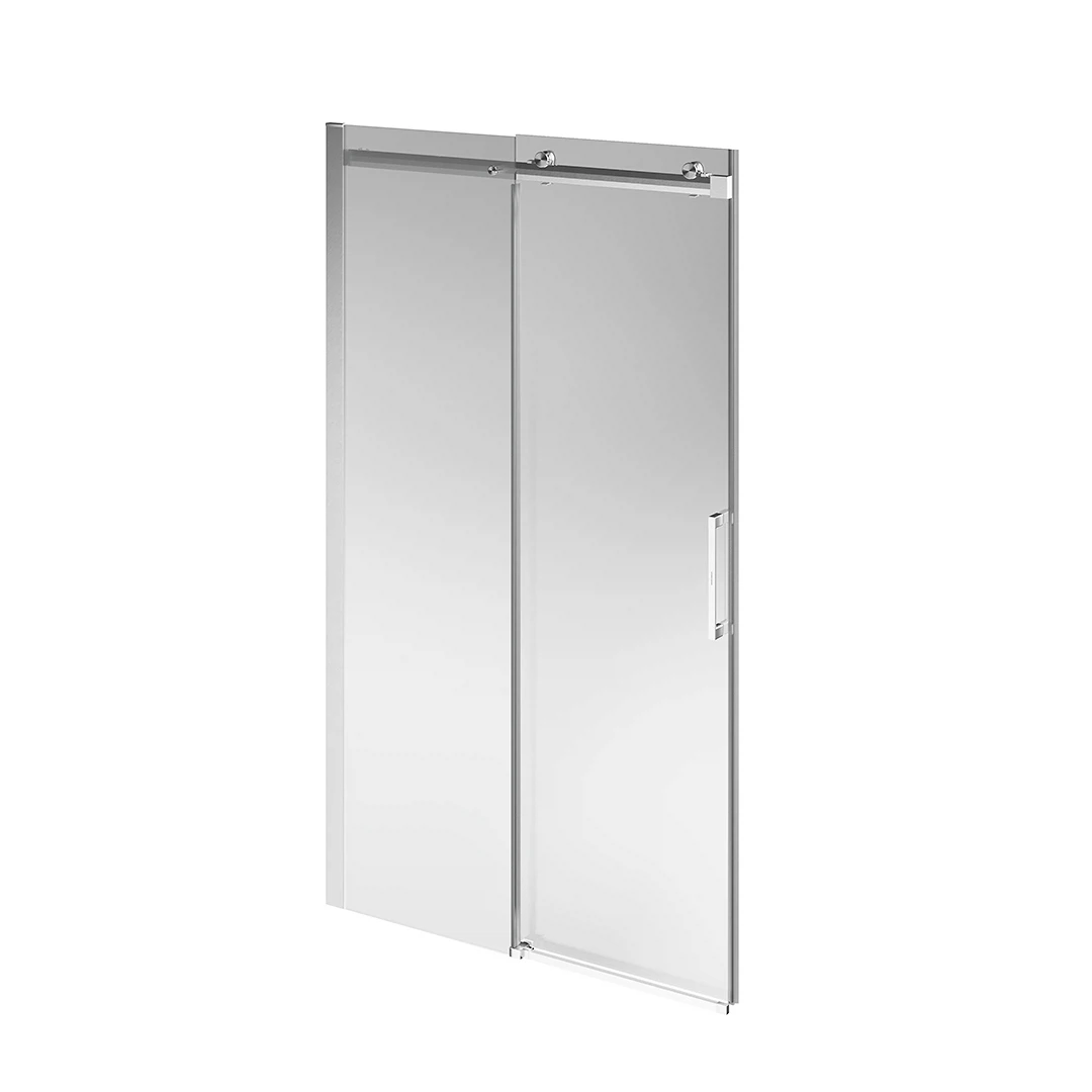 Изображение товара Душевая дверь Cristallo/Кристалло, разд. с функц. soft close/плав. отк. и закр., 120х210 браш.никель Kerama Marazzi арт. CT.120.SD.BN