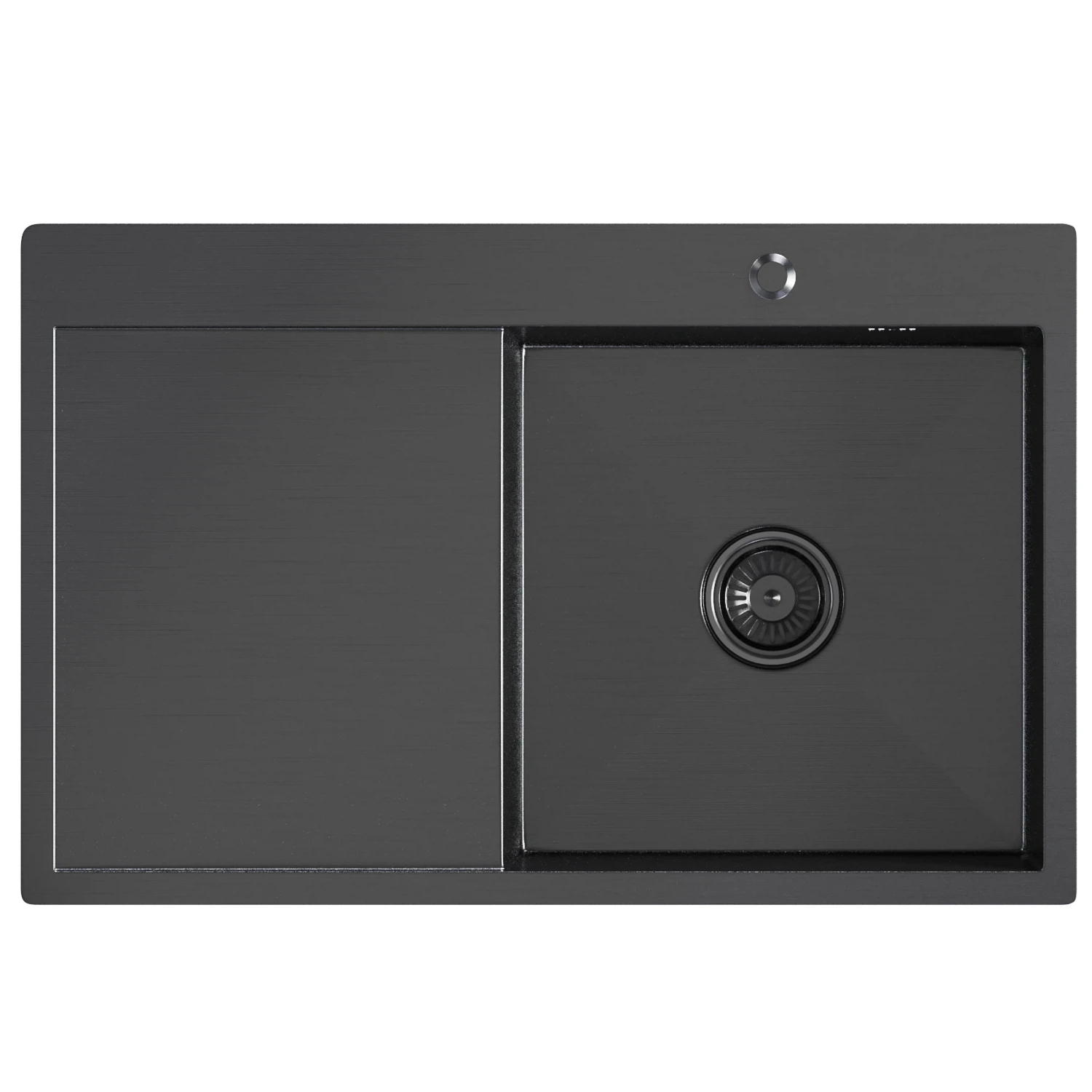 Изображение товара Мойка кухонная из нержавеющей стали Mixline Pro 78х50 черный графит