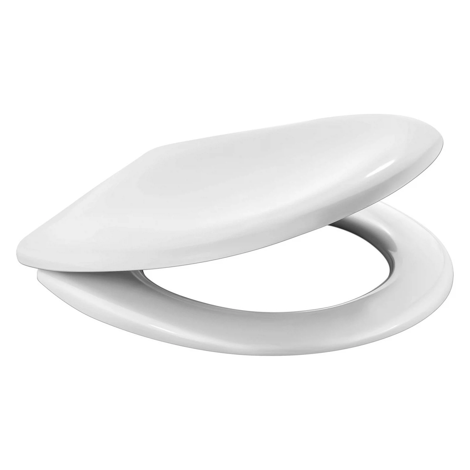 Изображение товара Сиденье для унитаза WAVE W-S-2pp из полипропилена белое глянцевое регулируемое