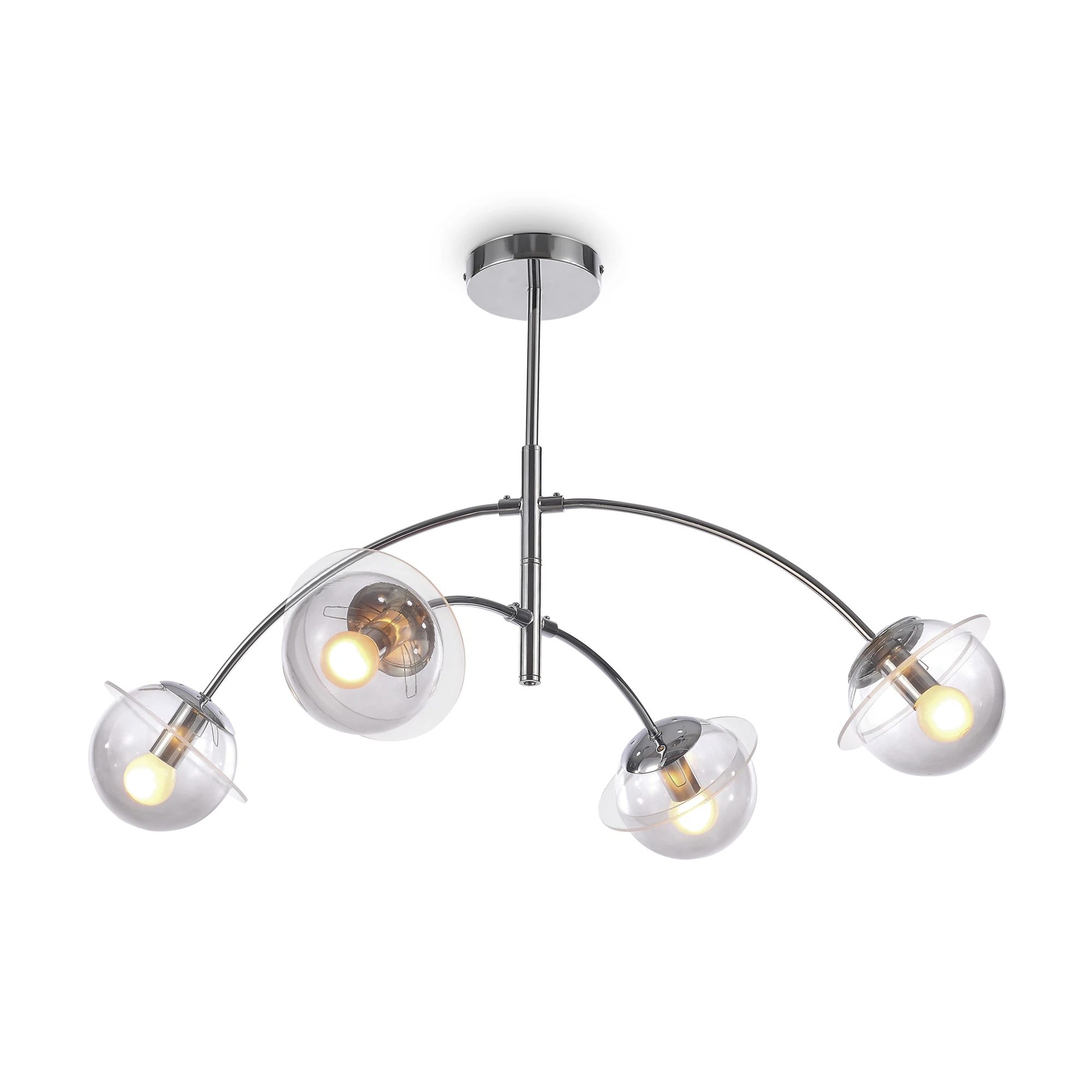 Изображение товара Люстра на штанге Freya Lumix FR5323CL-04CH современный дизайн 4 лампы